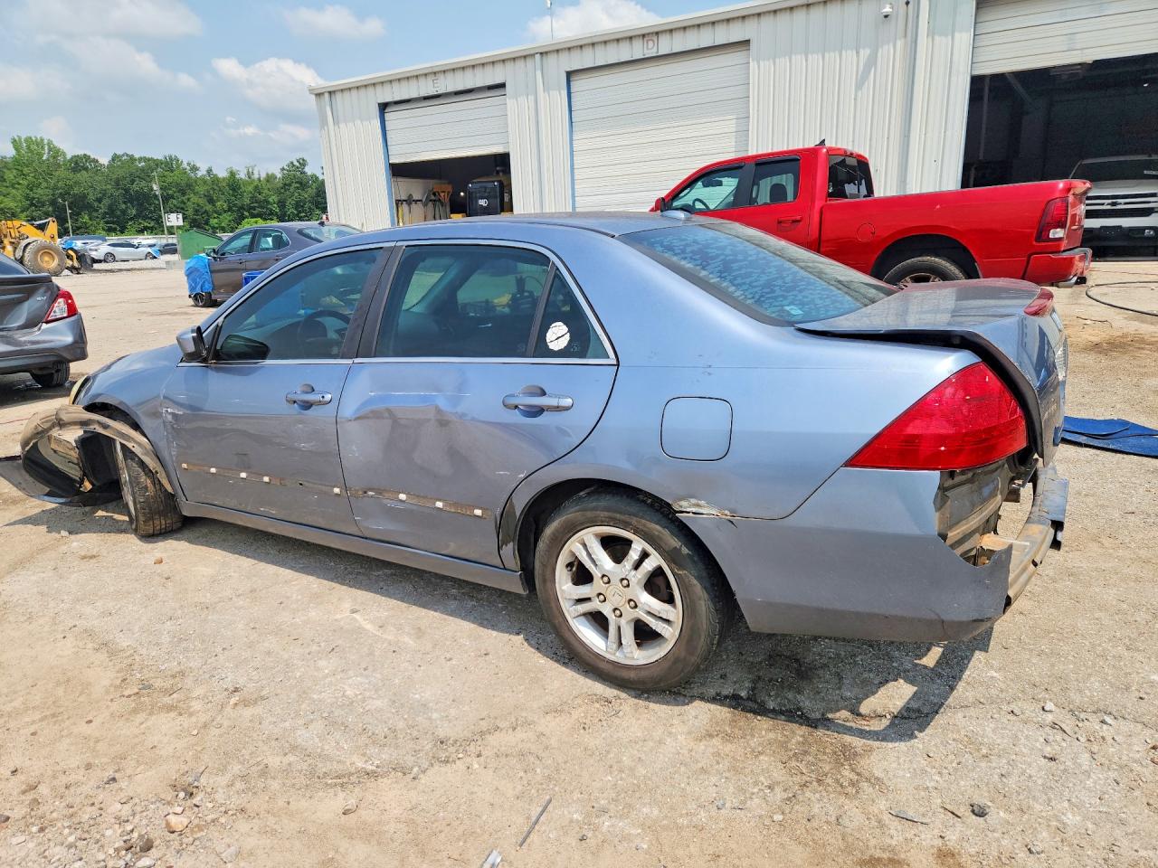 2007 Honda Accord Ex Синий vin: 1HGCM56847A087001