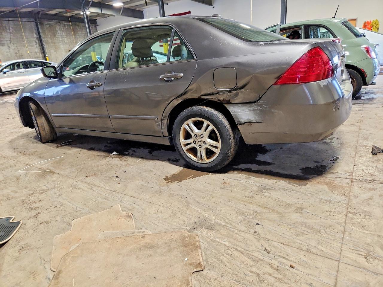 2007 Honda Accord Ex Gray vin: 1HGCM56847A088830