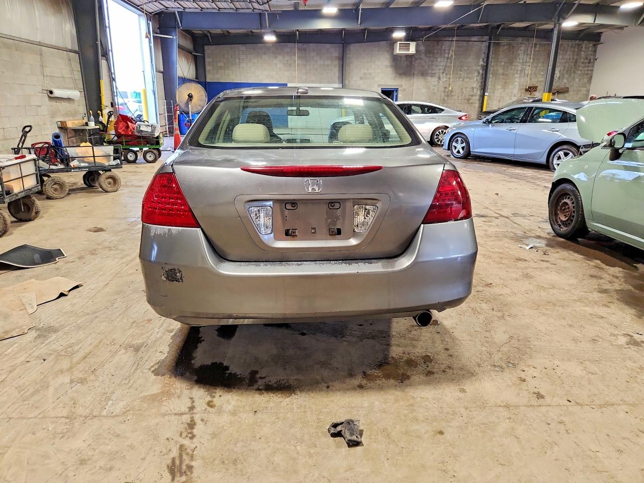 2007 Honda Accord Ex Gray vin: 1HGCM56847A088830