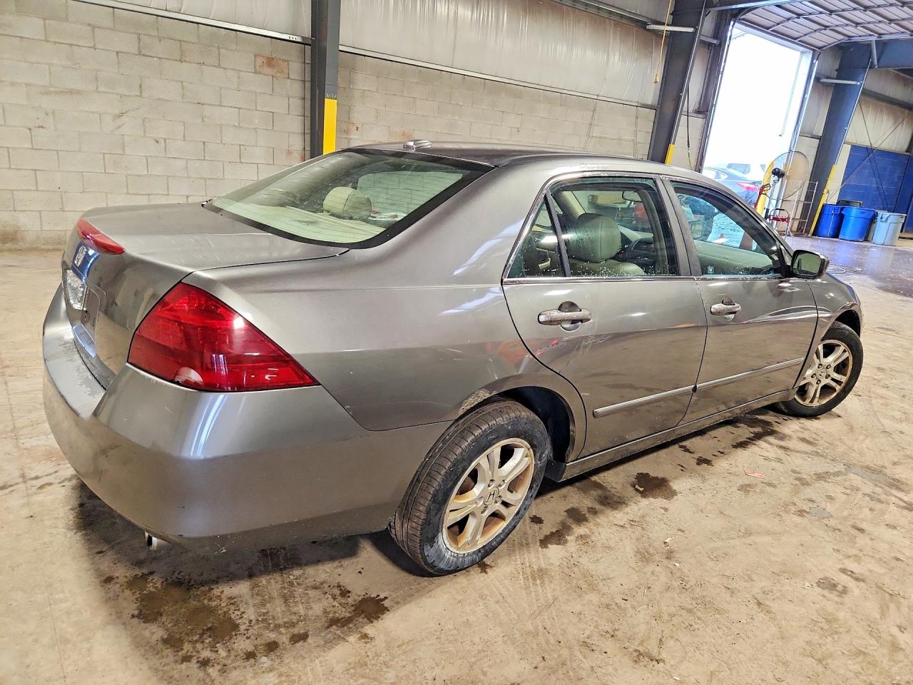 2007 Honda Accord Ex Gray vin: 1HGCM56847A088830