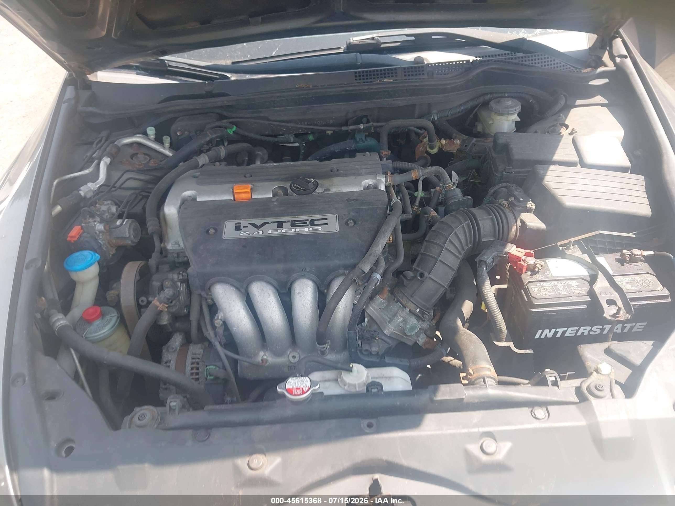 2007 Honda Accord 2.4 Ex Gray vin: 1HGCM56847A091257