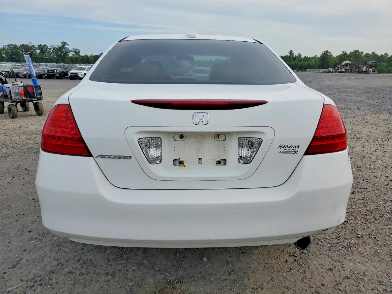 2007 Honda Accord Ex White vin: 1HGCM56847A098631
