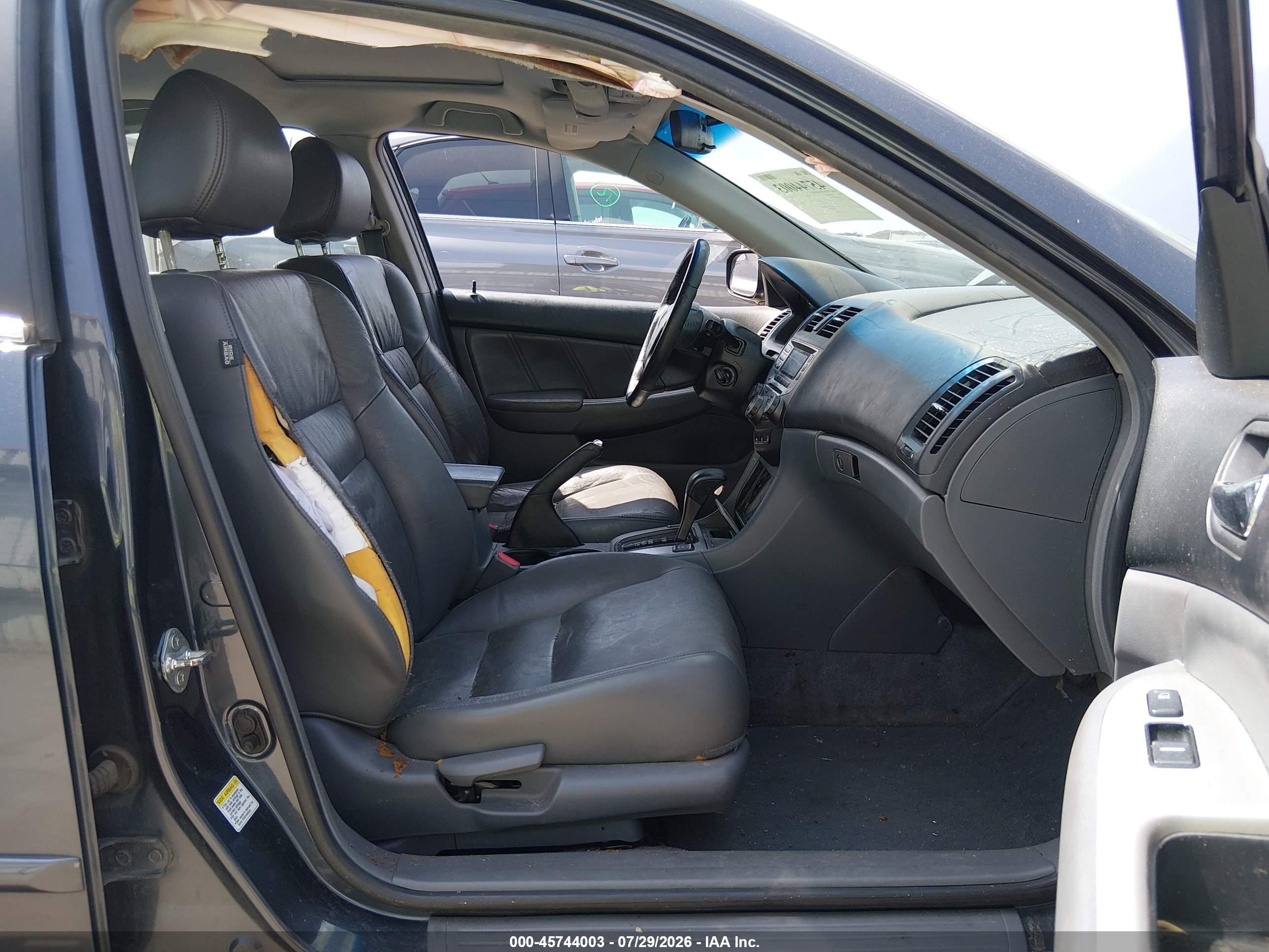 2007 Honda Accord 2.4 Ex Gray vin: 1HGCM56847A119297