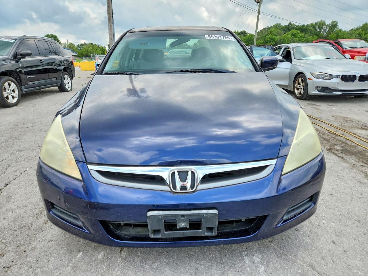 2007 Honda Accord Ex Blue vin: 1HGCM56847A145639