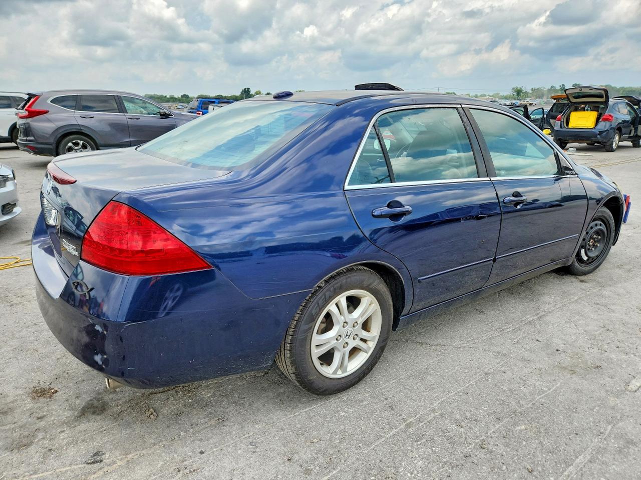 2007 Honda Accord Ex Blue vin: 1HGCM56847A145639
