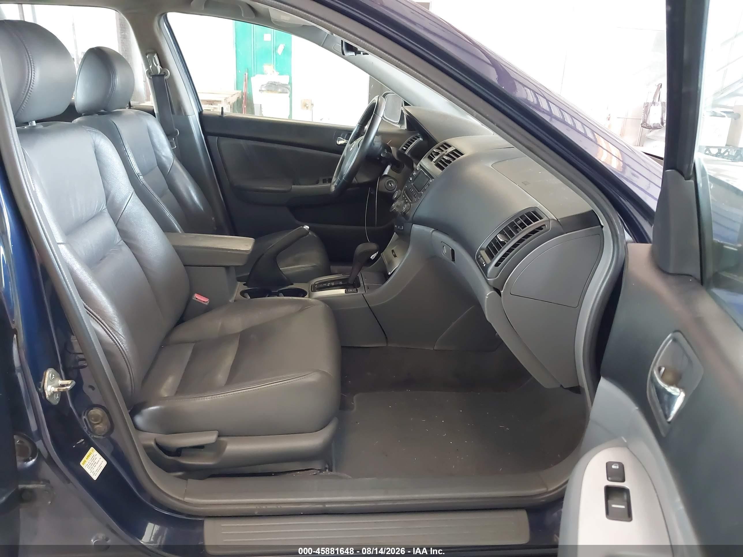 2007 Honda Accord 2.4 Ex Blue vin: 1HGCM56847A169861