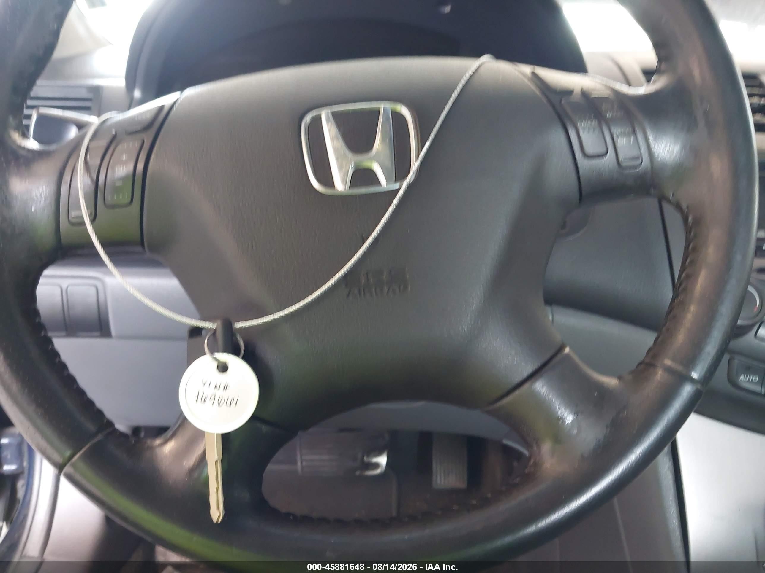 2007 Honda Accord 2.4 Ex Blue vin: 1HGCM56847A169861