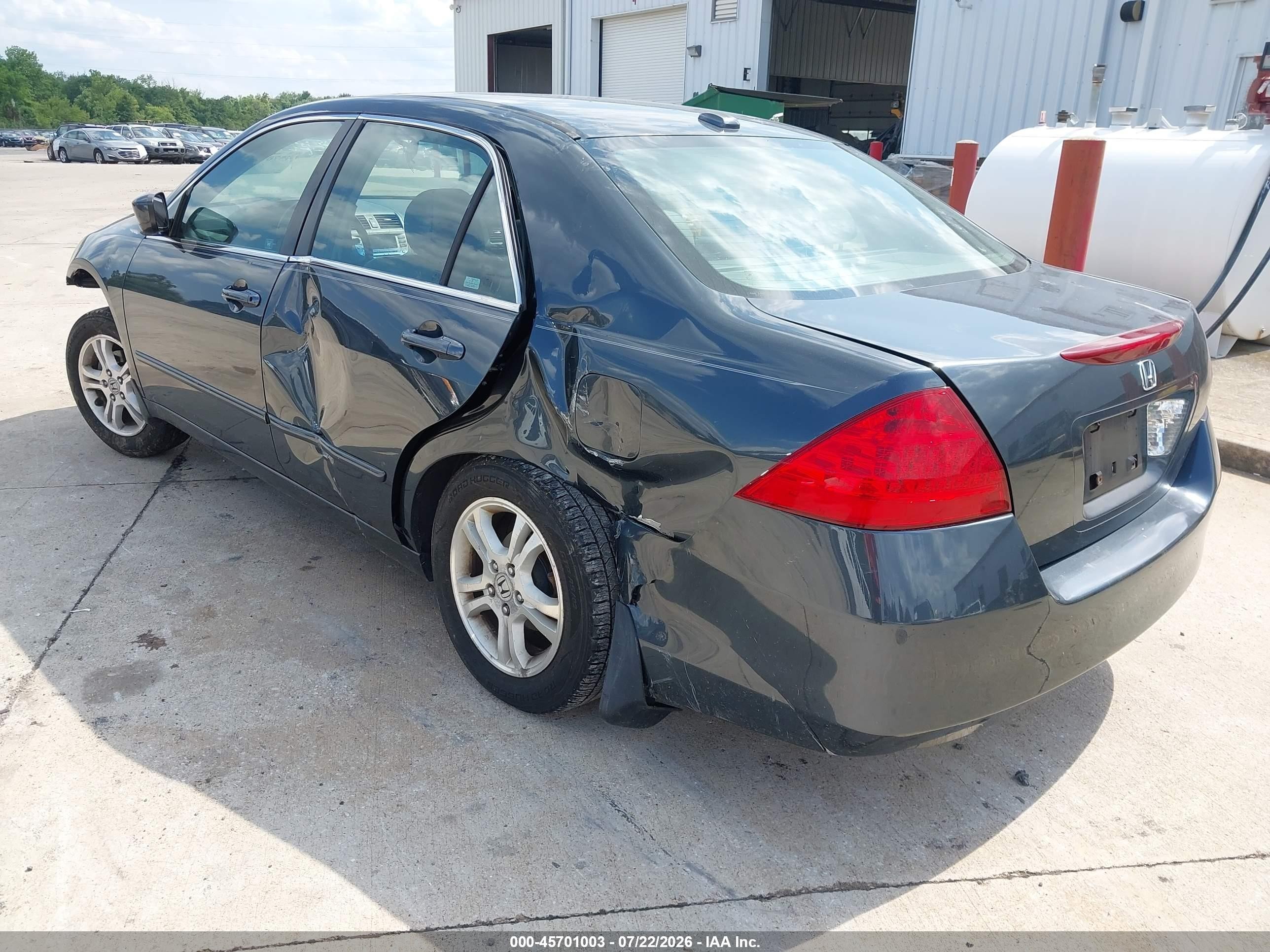 2007 Honda Accord 2.4 Ex Gray vin: 1HGCM56847A191939
