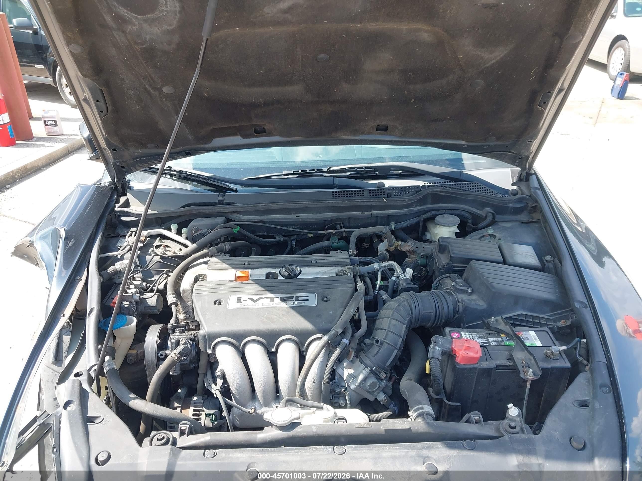 2007 Honda Accord 2.4 Ex Gray vin: 1HGCM56847A191939