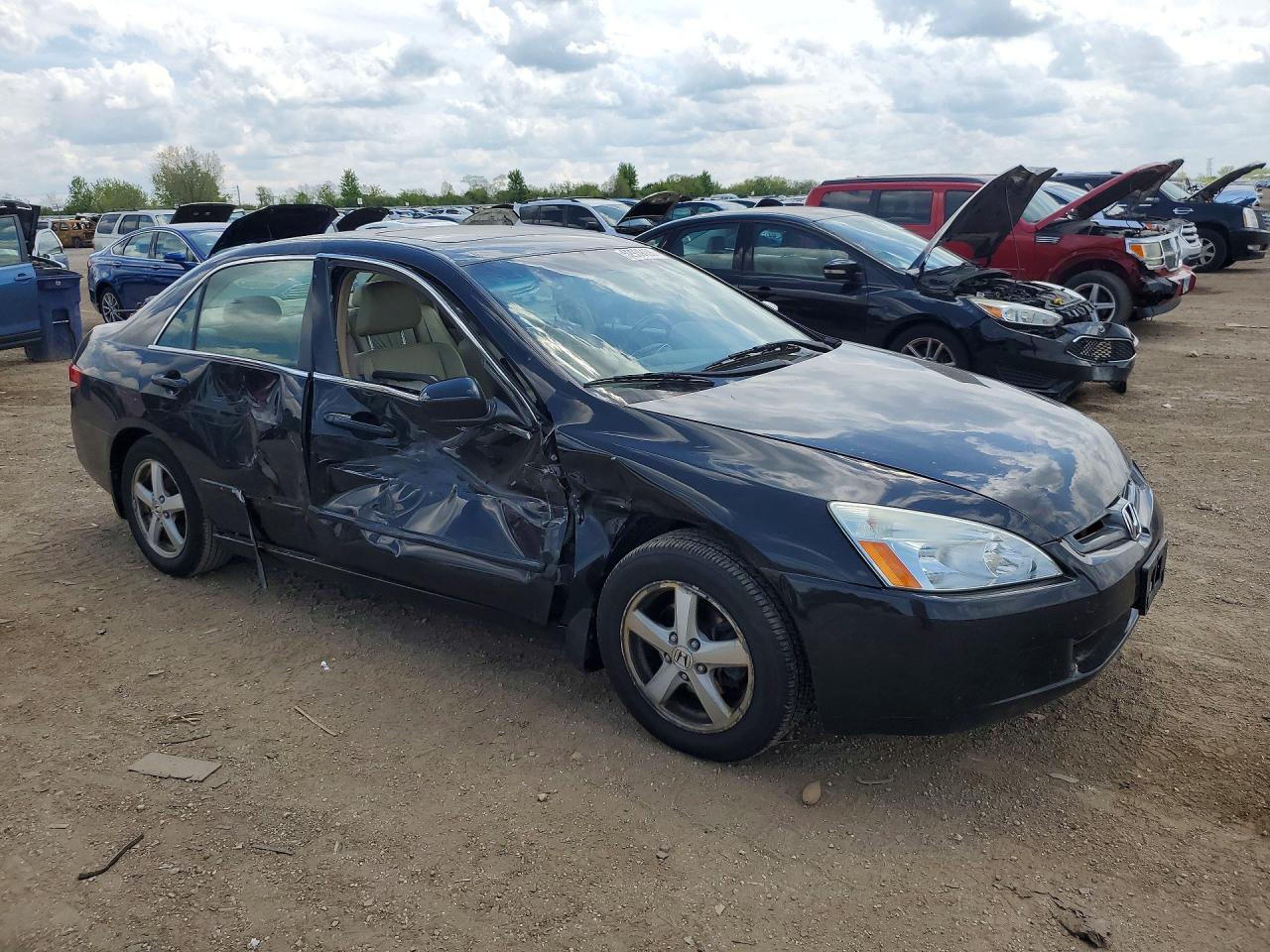 2004 Honda Accord Ex Black vin: 1HGCM56854A103279