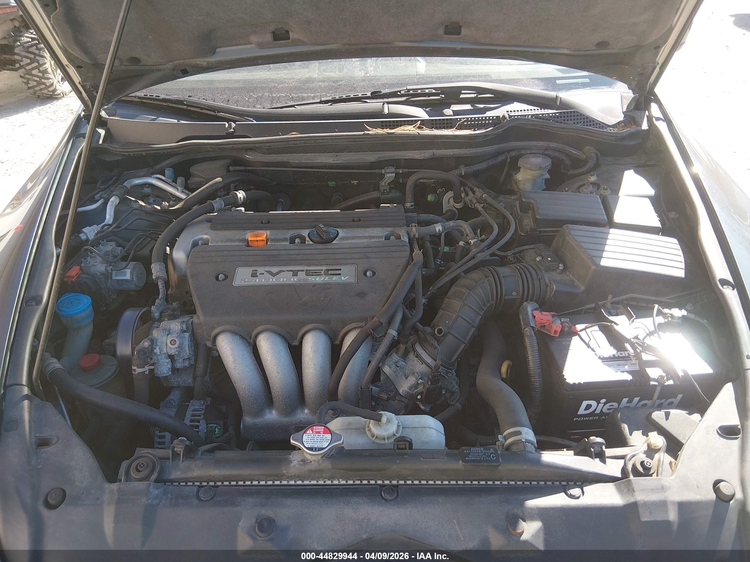 2004 Honda Accord 2.4 Ex Зеленый vin: 1HGCM56854A113021