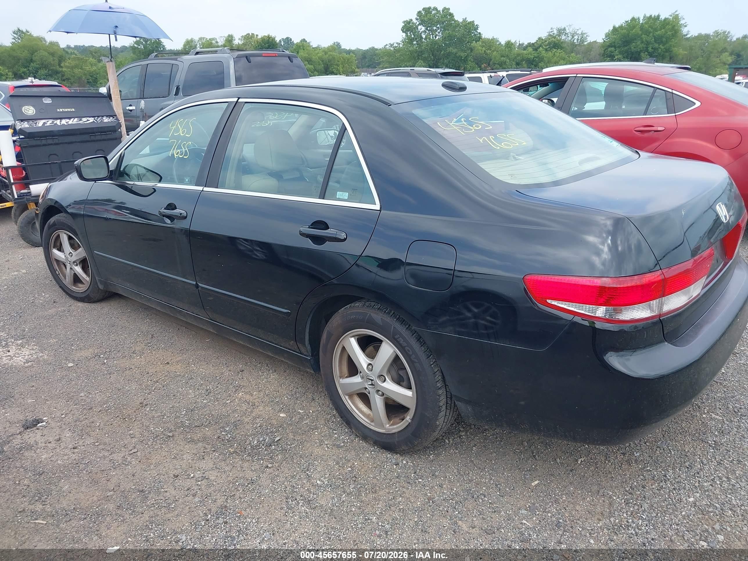 2004 Honda Accord 2.4 Ex Black vin: 1HGCM56854A114010