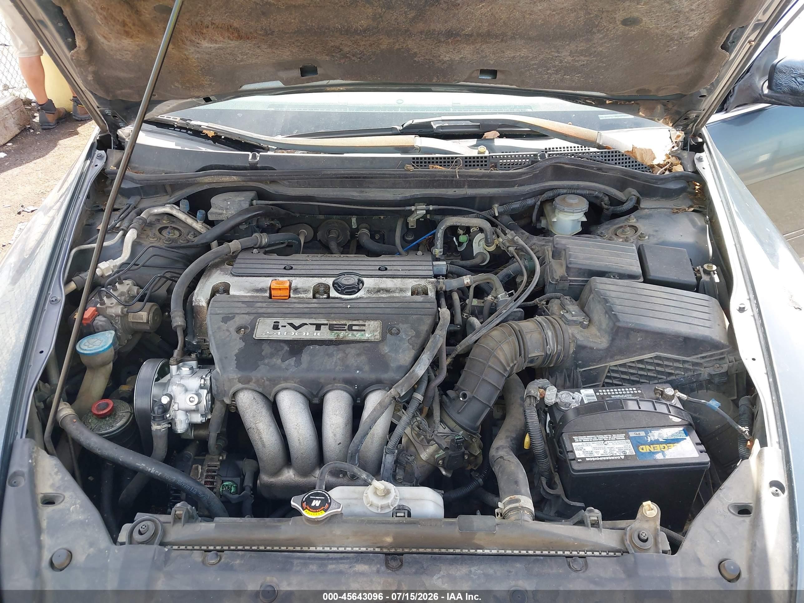 2005 Honda Accord 2.4 Ex Blue vin: 1HGCM56855A022171