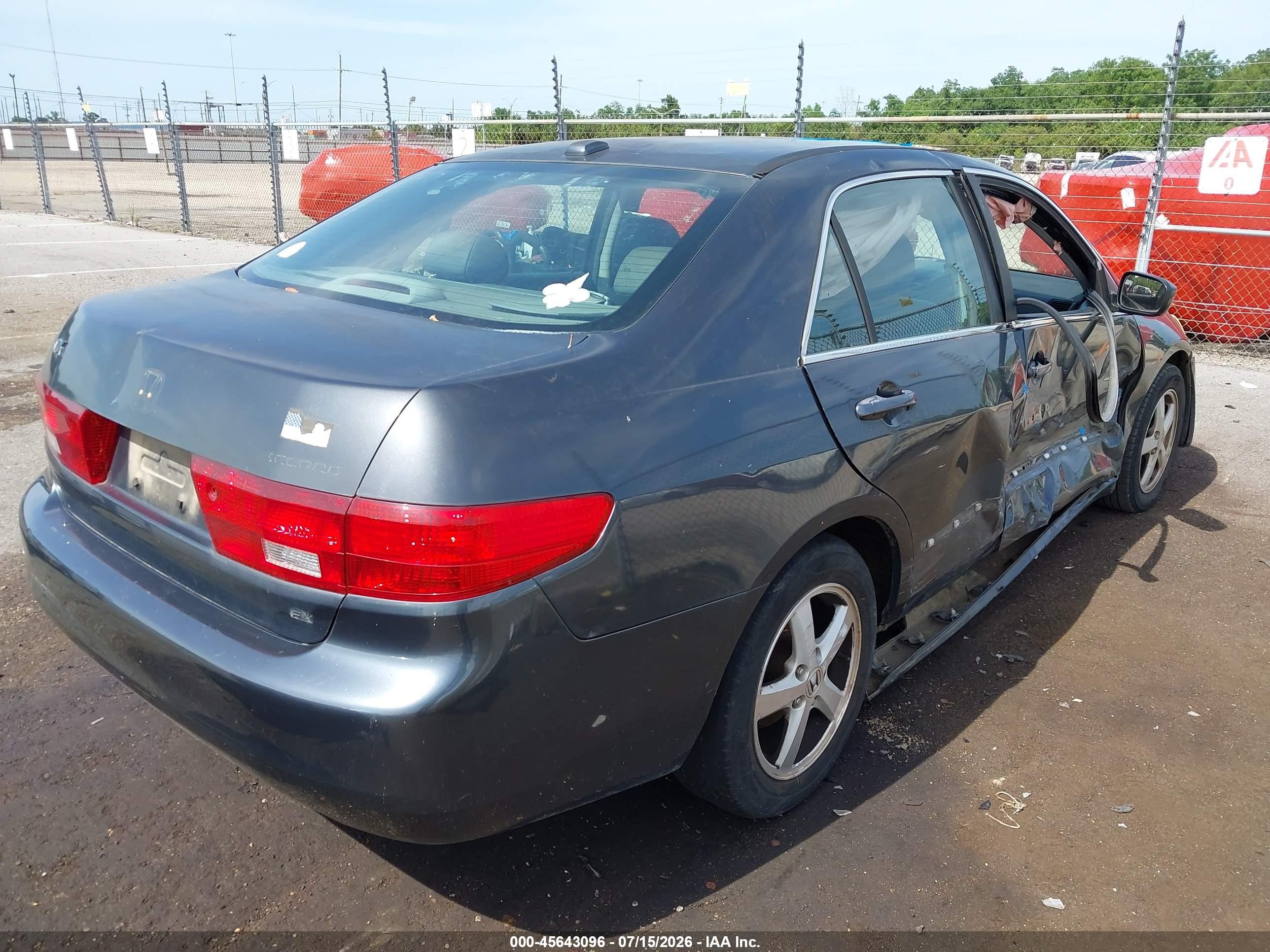 2005 Honda Accord 2.4 Ex Blue vin: 1HGCM56855A022171