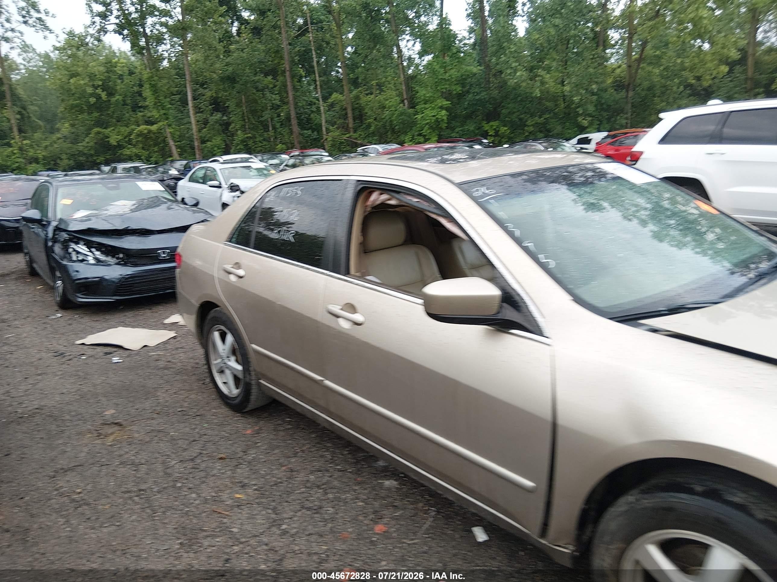2005 Honda Accord 2.4 Ex Gold vin: 1HGCM56855A065182