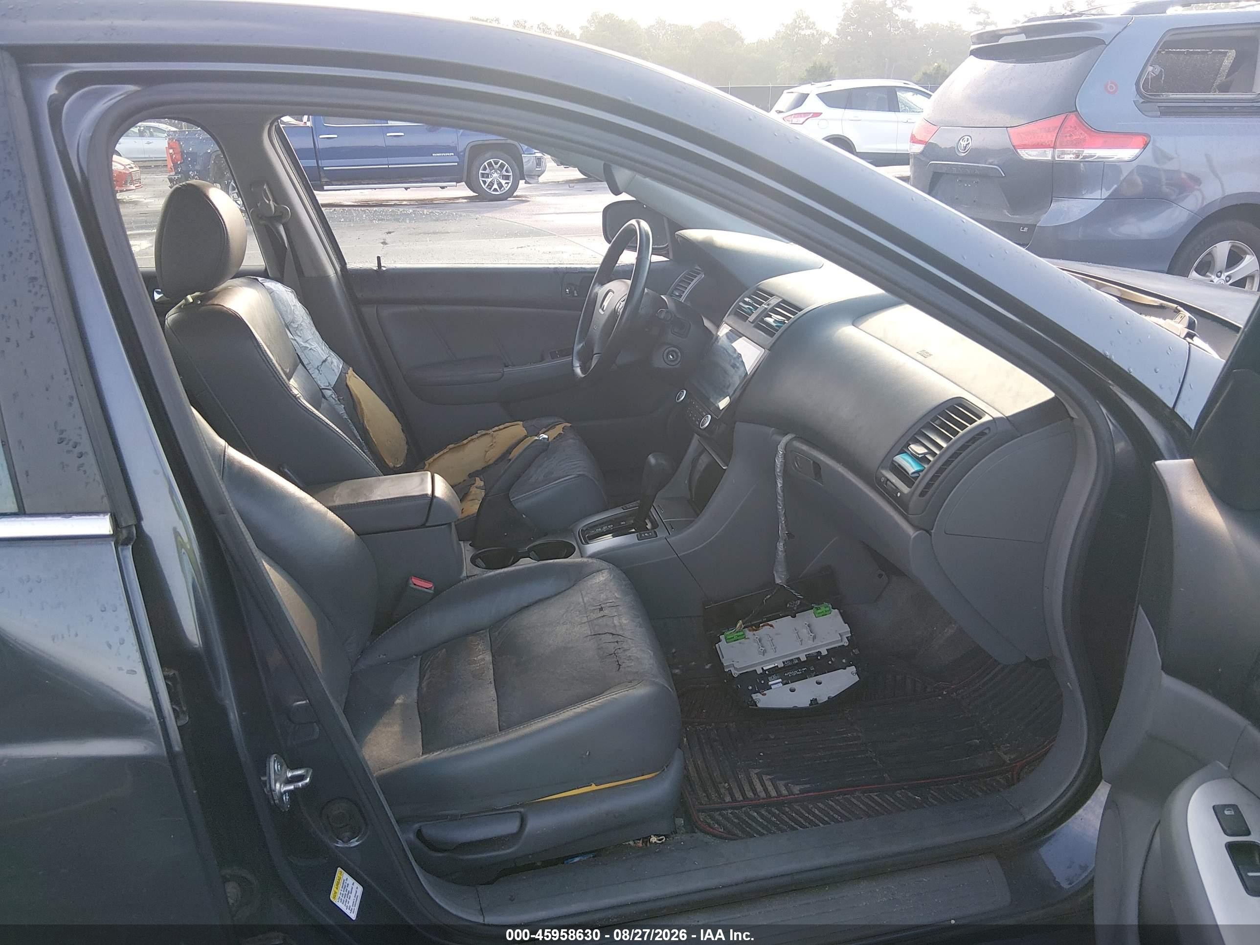 2005 Honda Accord 2.4 Ex Gray vin: 1HGCM56855A070785