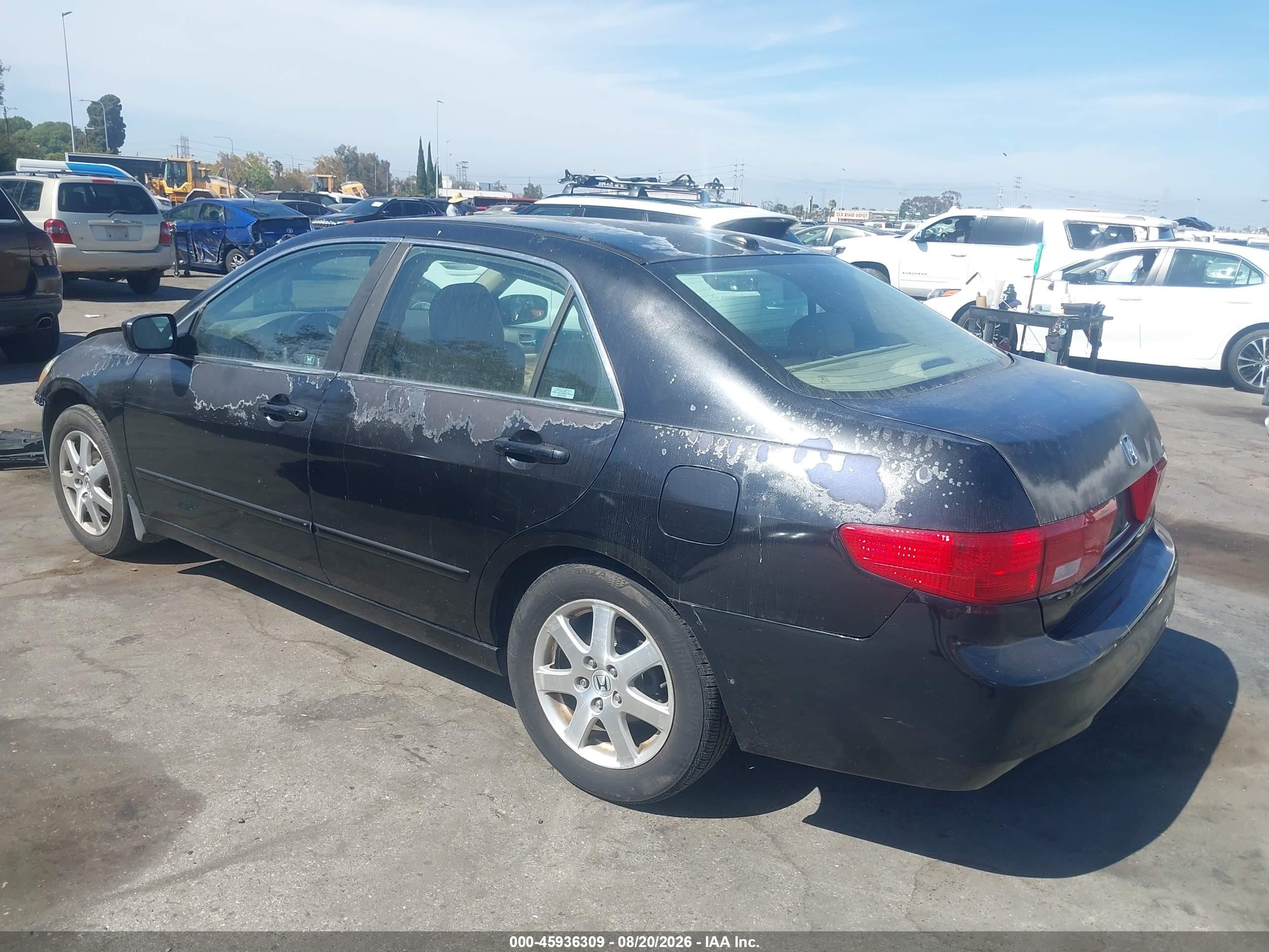 2005 Honda Accord 2.4 Ex Black vin: 1HGCM56855A084461
