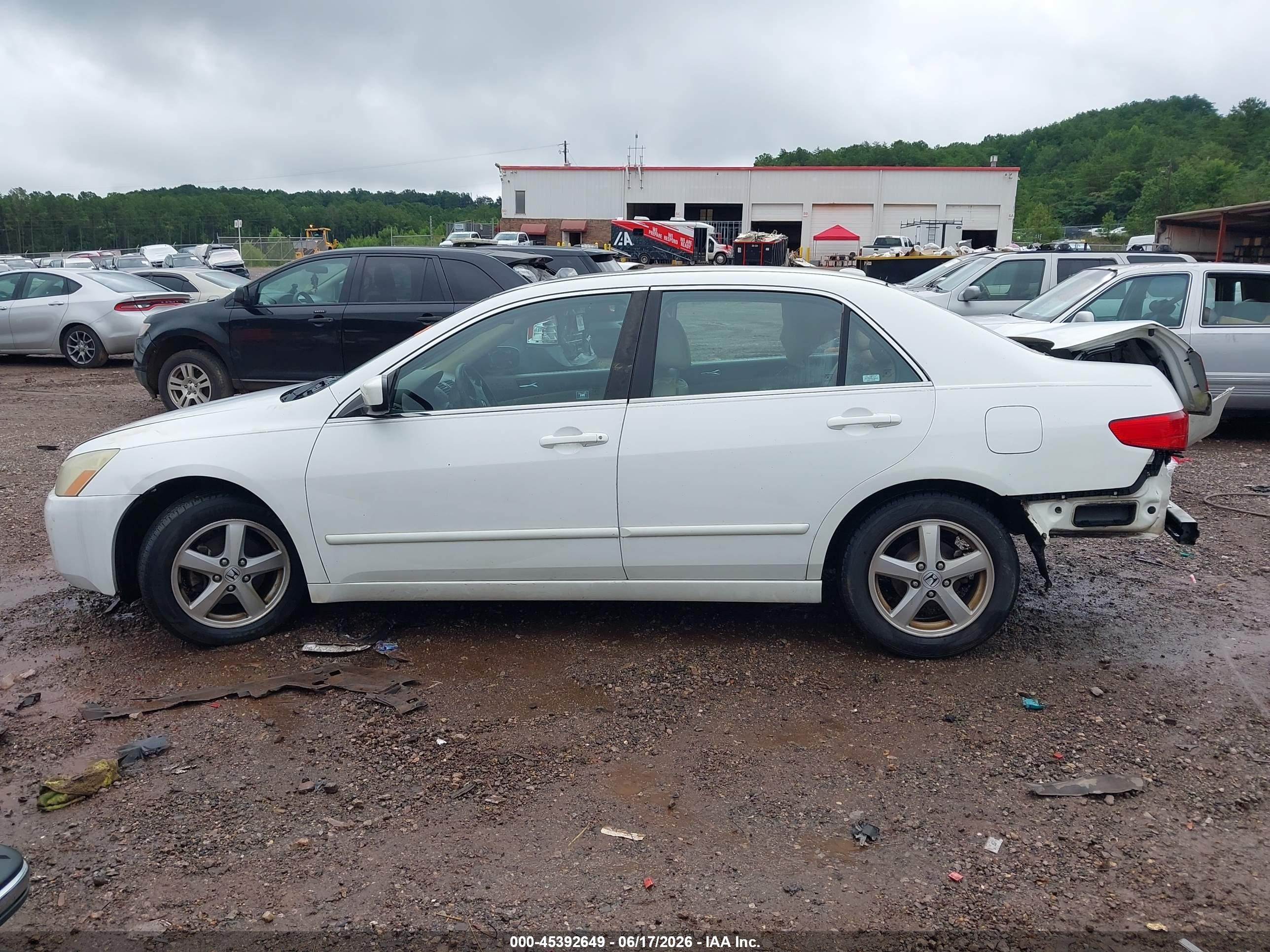 2005 Honda Accord 2.4 Ex White vin: 1HGCM56855A097159