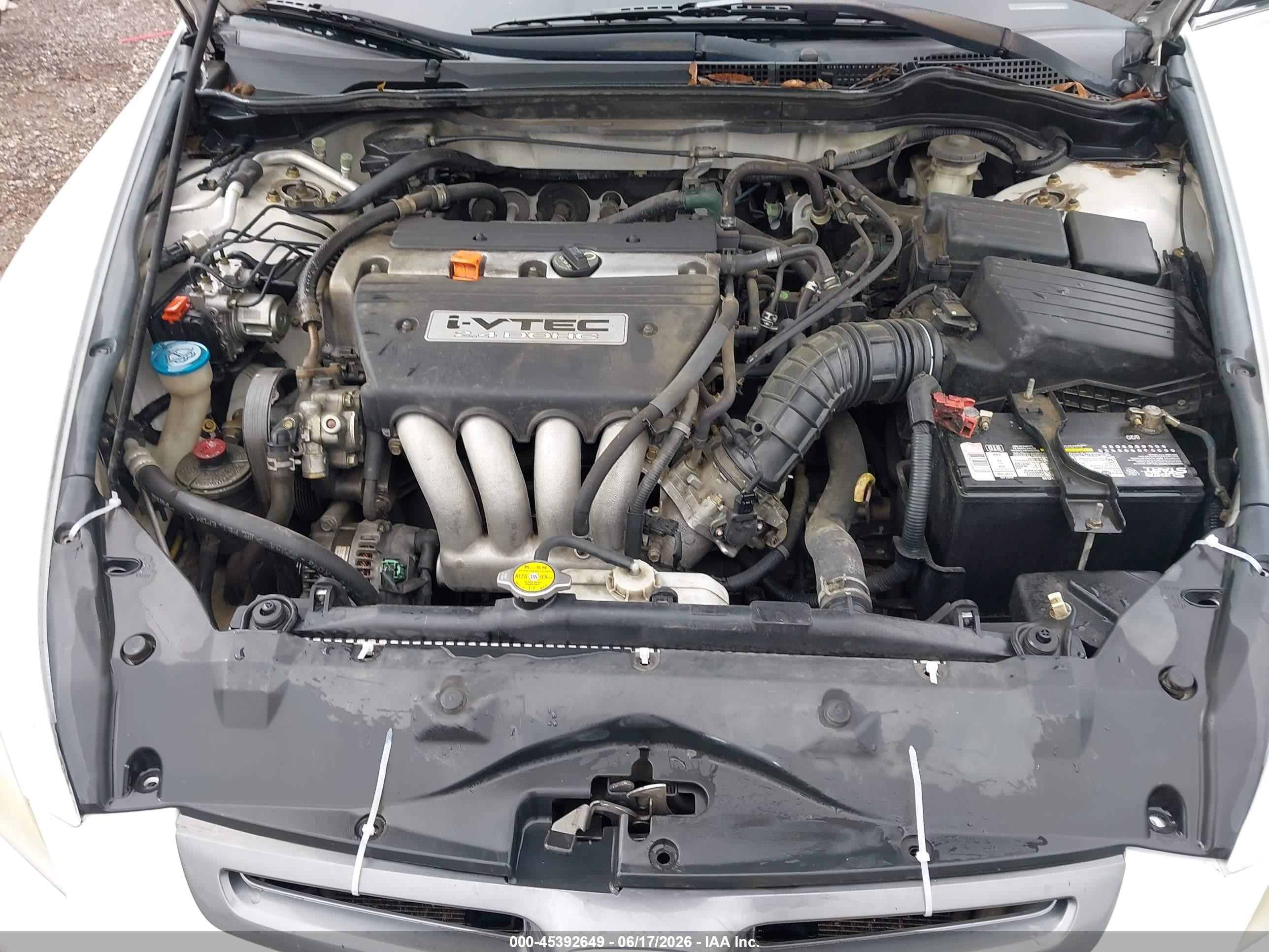 2005 Honda Accord 2.4 Ex White vin: 1HGCM56855A097159