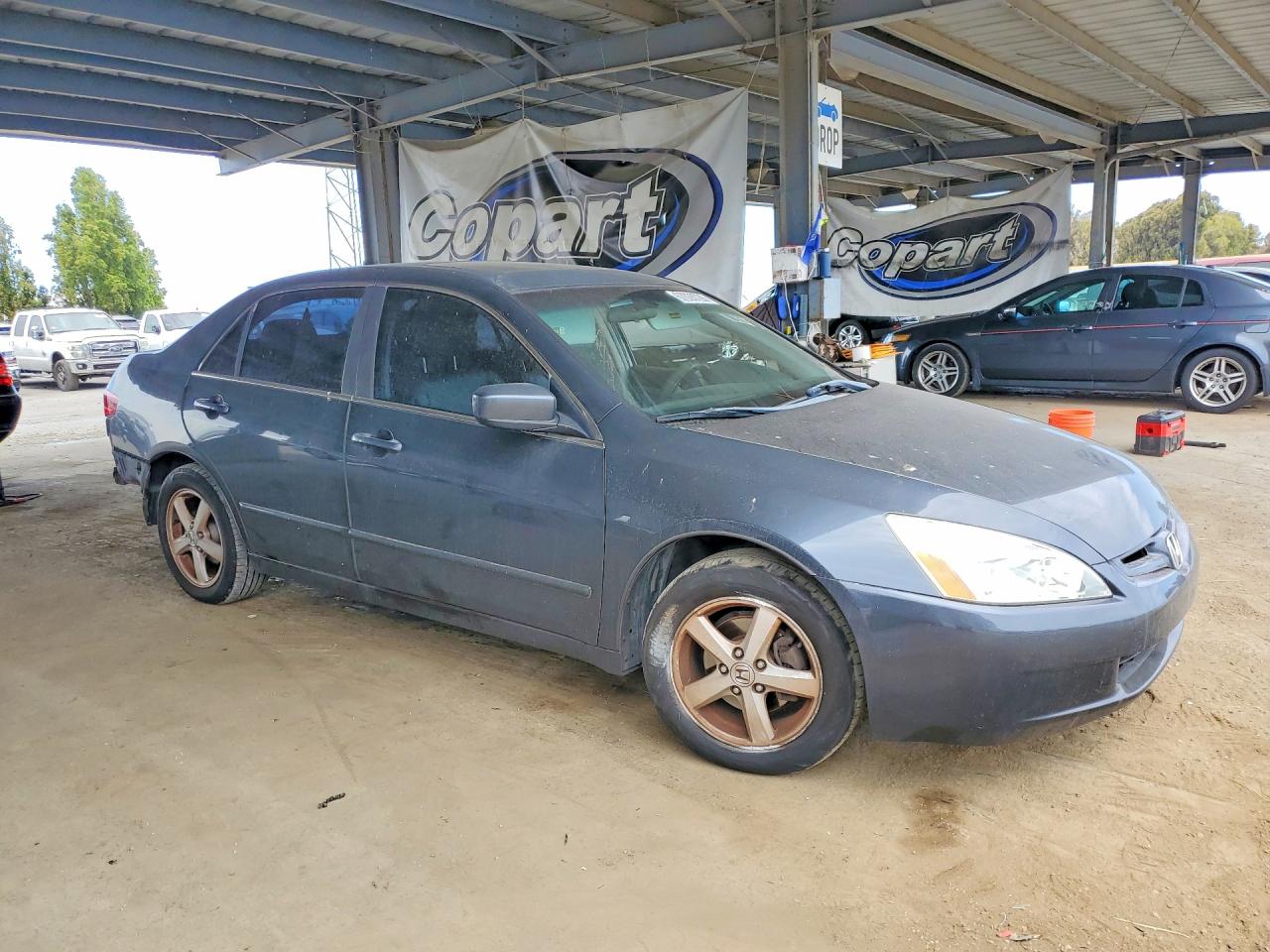 2005 Honda Accord Ex Gray vin: 1HGCM56855A150801