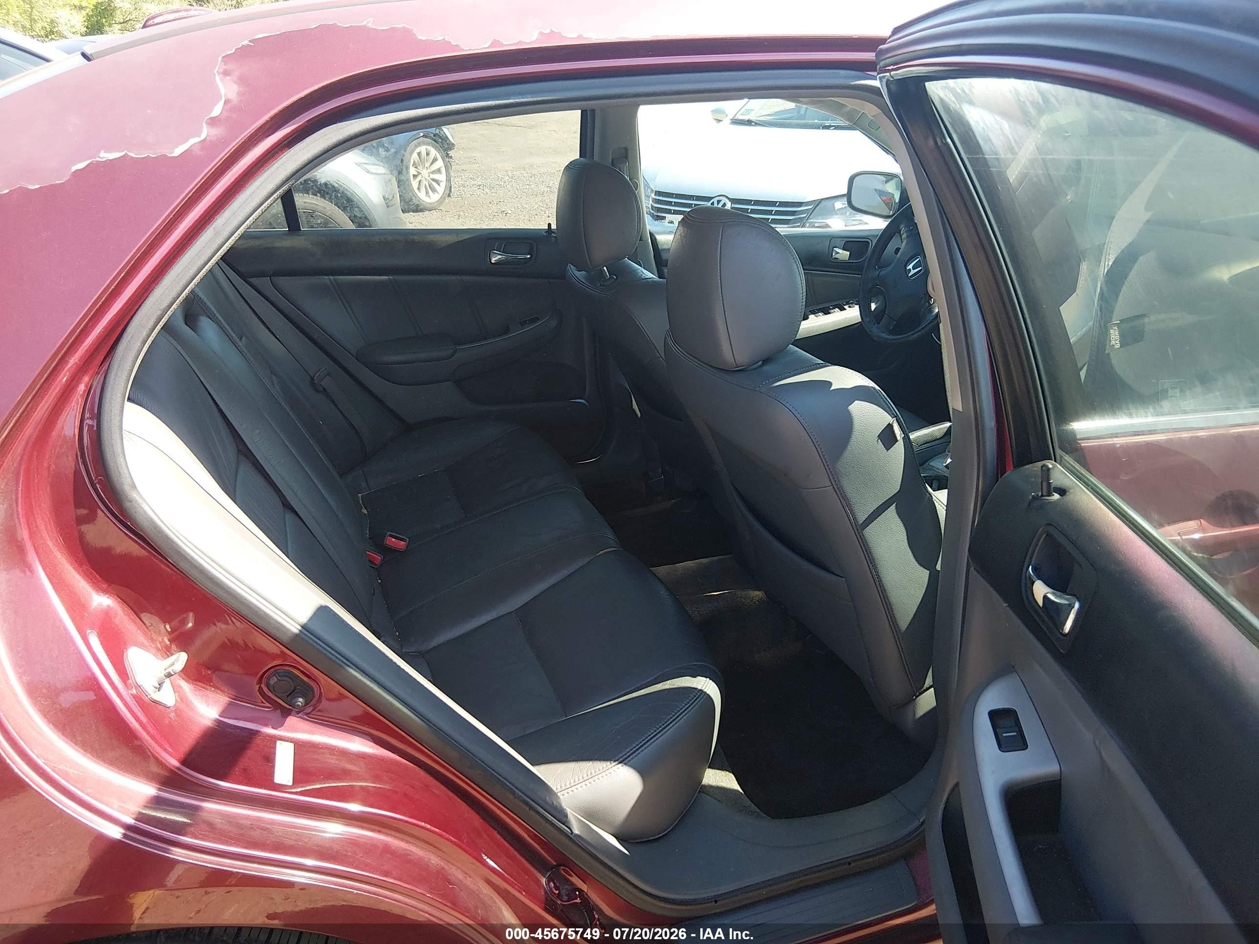 2005 Honda Accord 2.4 Ex Burgundy vin: 1HGCM56855A157442