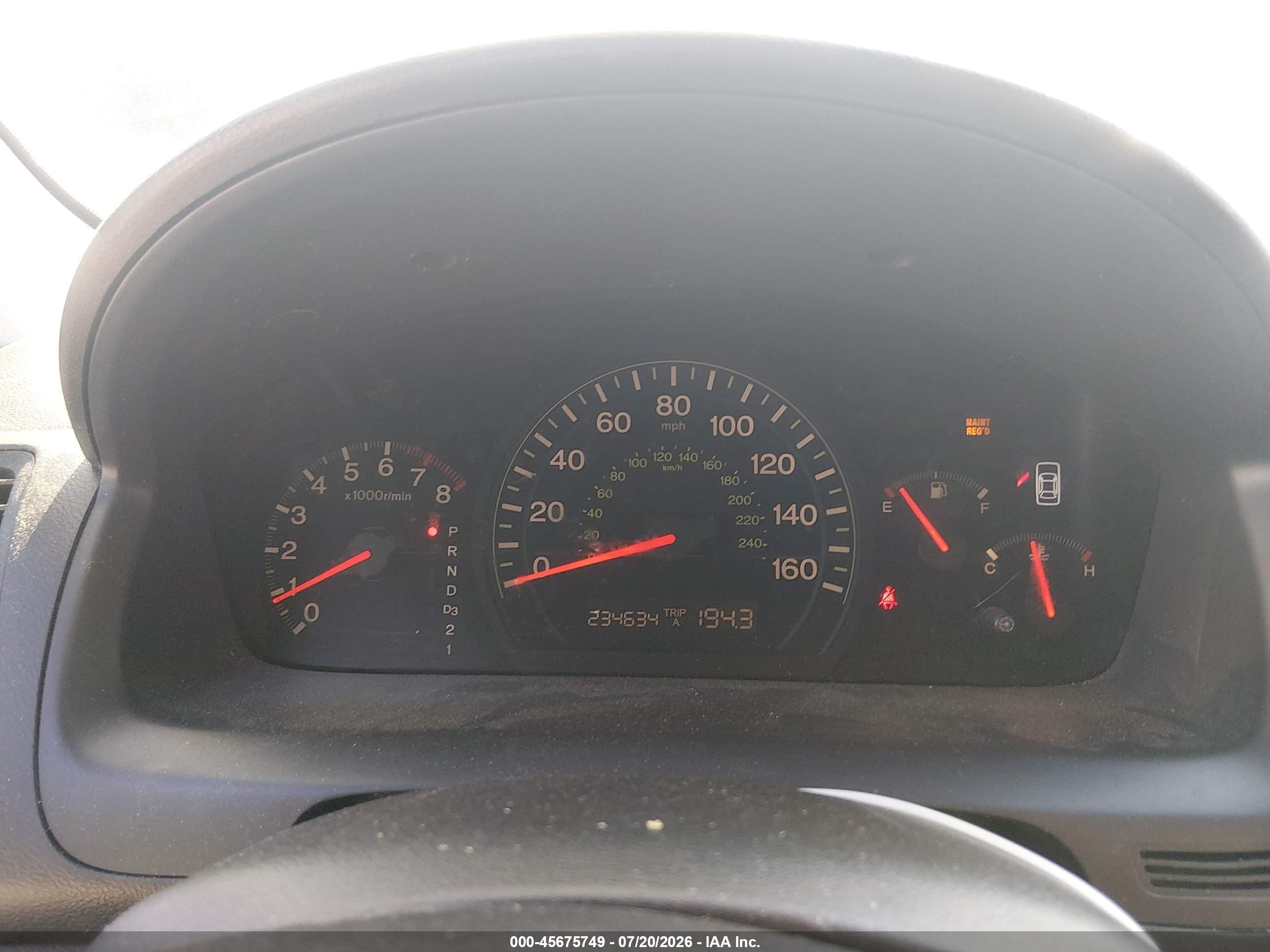 2005 Honda Accord 2.4 Ex Burgundy vin: 1HGCM56855A157442