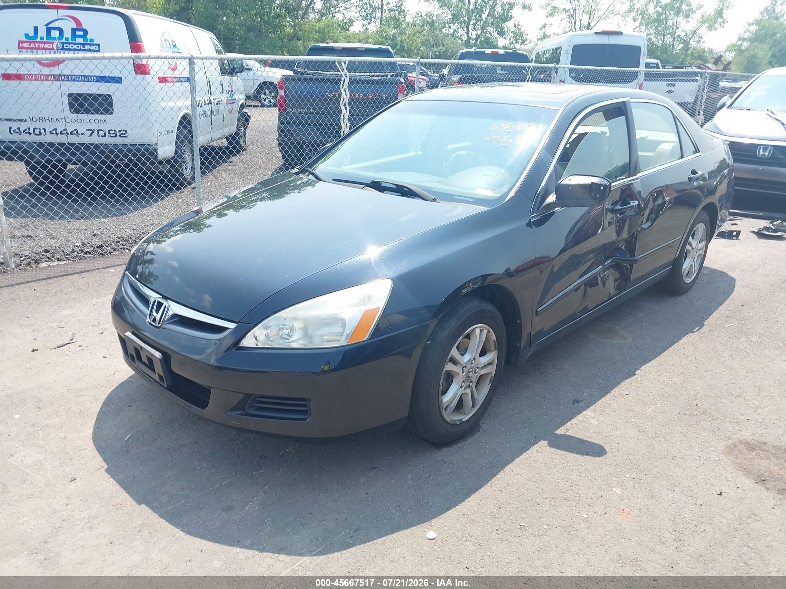 2006 Honda Accord 2.4 Ex Black vin: 1HGCM56856A000740