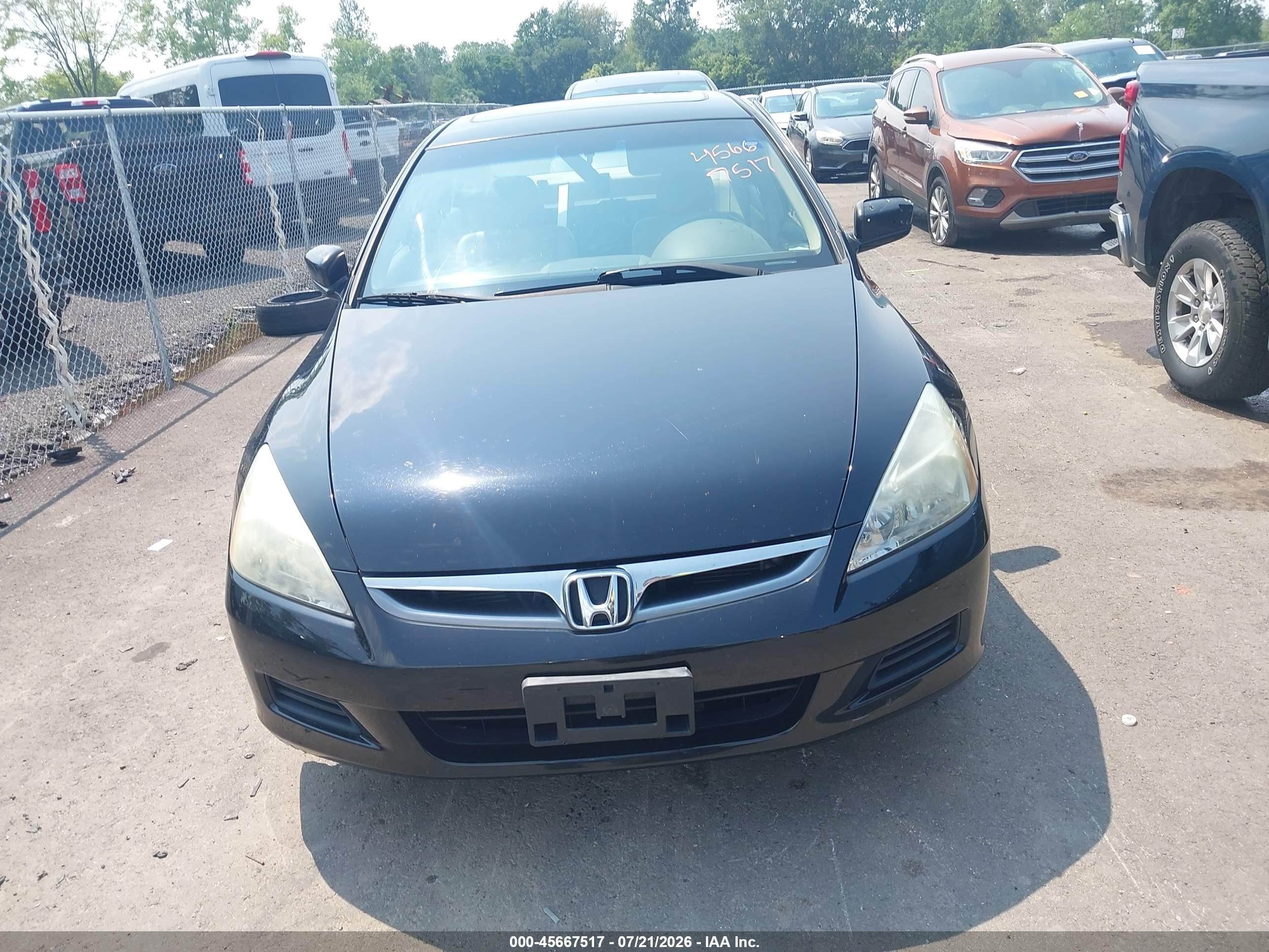 2006 Honda Accord 2.4 Ex Black vin: 1HGCM56856A000740