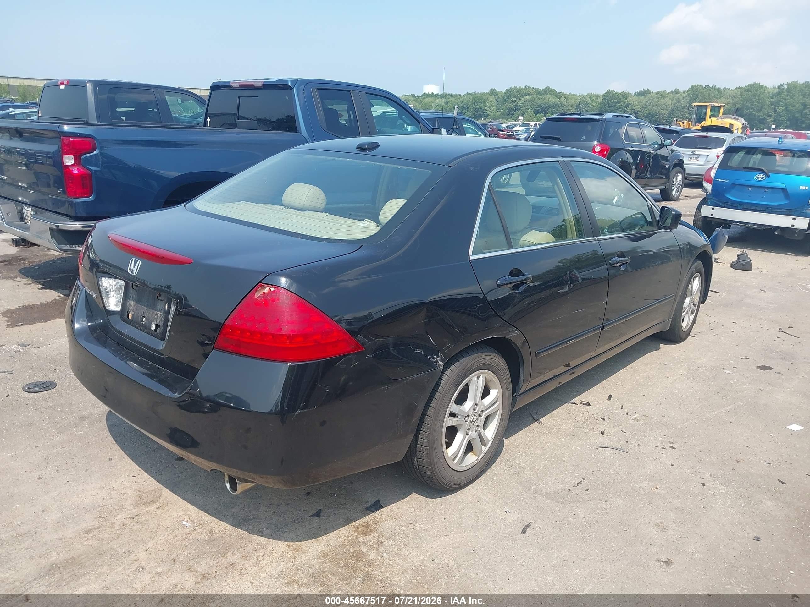 2006 Honda Accord 2.4 Ex Black vin: 1HGCM56856A000740