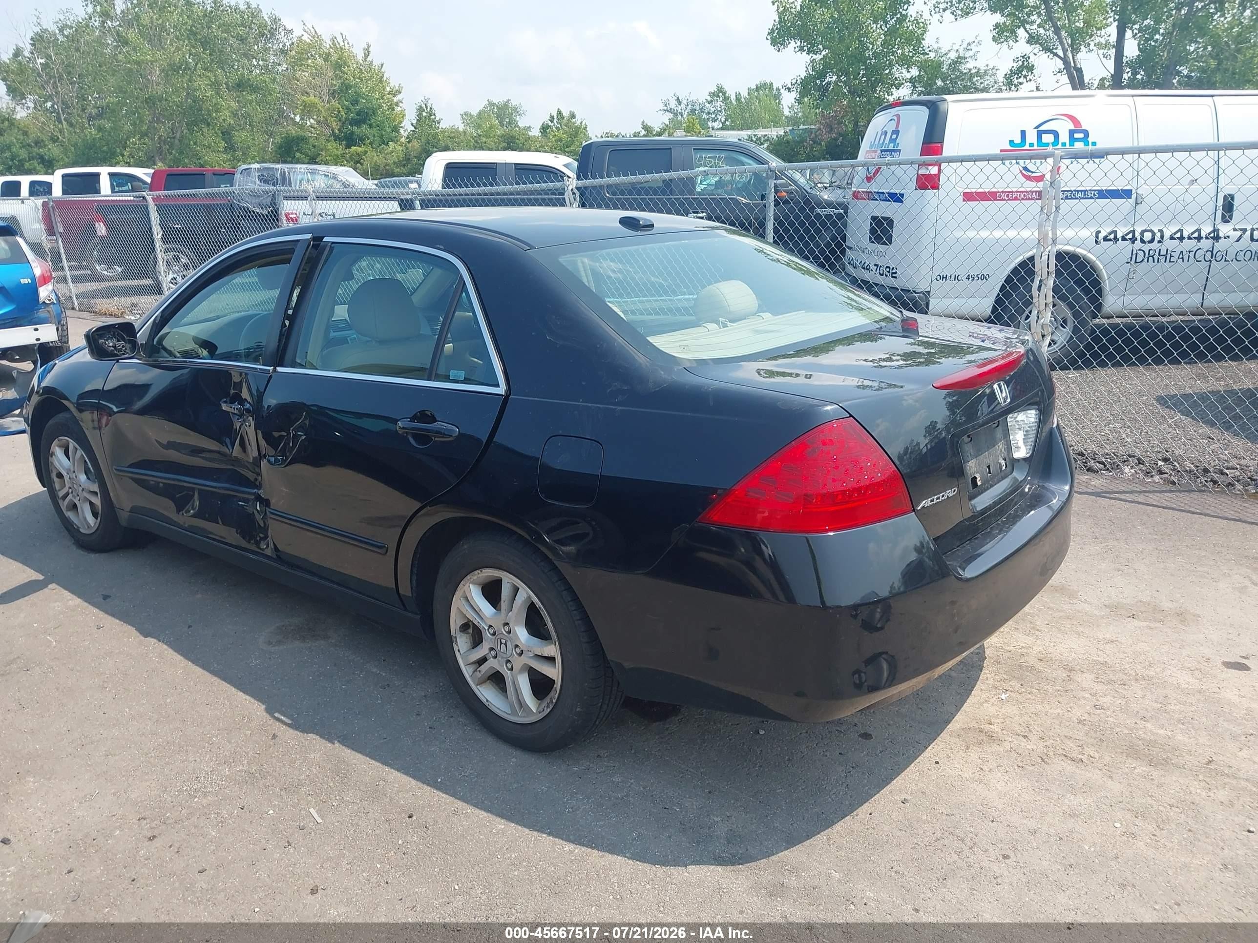 2006 Honda Accord 2.4 Ex Black vin: 1HGCM56856A000740