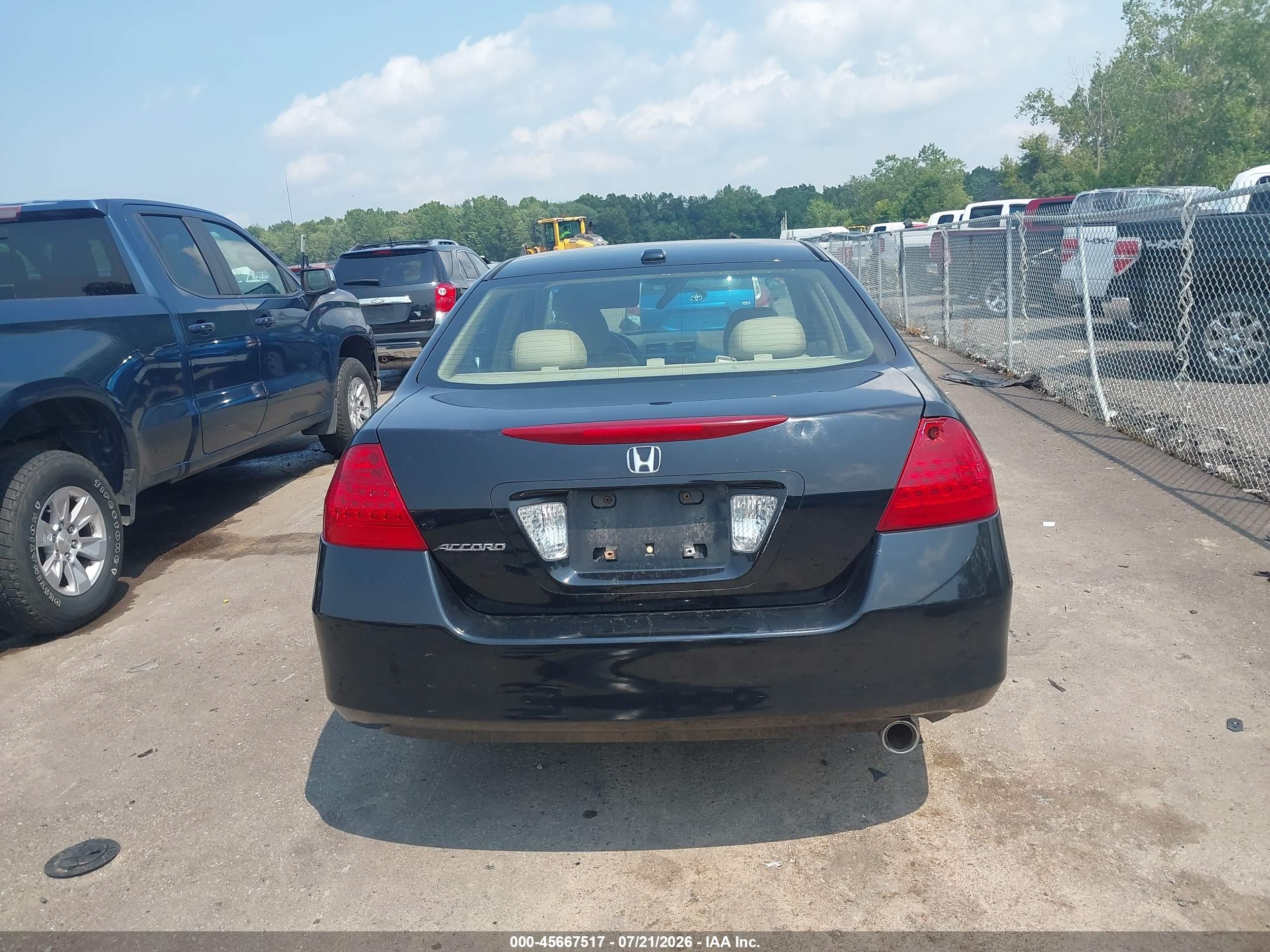 2006 Honda Accord 2.4 Ex Black vin: 1HGCM56856A000740