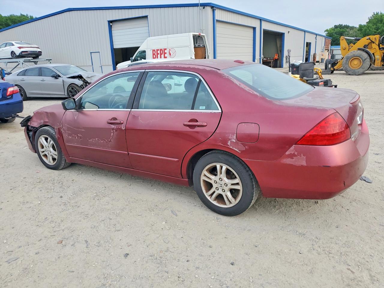 2006 Honda Accord Ex Burgundy vin: 1HGCM56856A001130