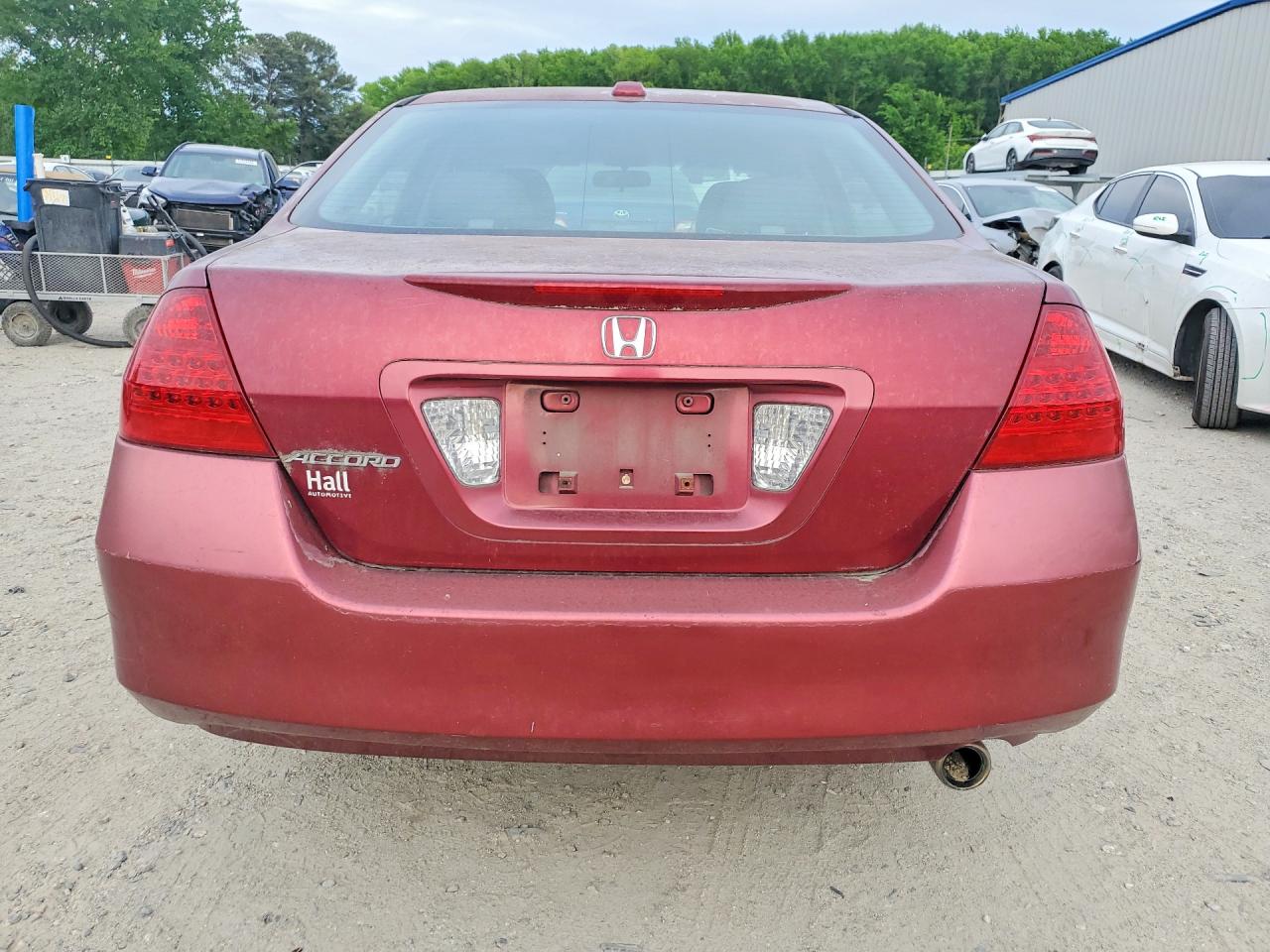 2006 Honda Accord Ex Burgundy vin: 1HGCM56856A001130