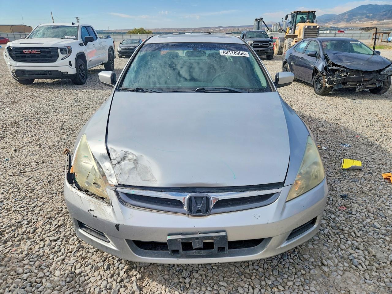 2006 Honda Accord Ex Silver vin: 1HGCM56856A011964
