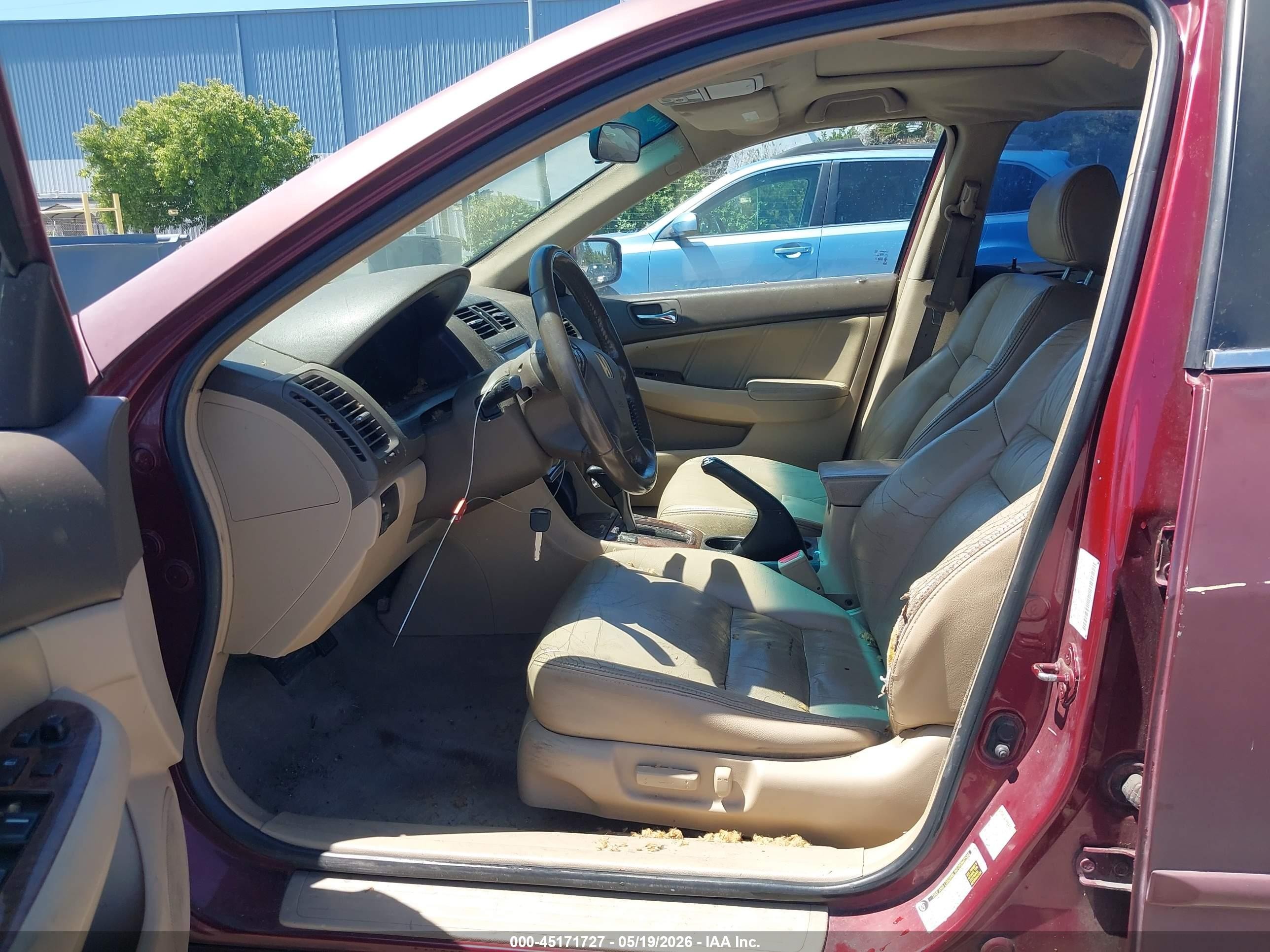 2006 Honda Accord 2.4 Ex Burgundy vin: 1HGCM56856A038422