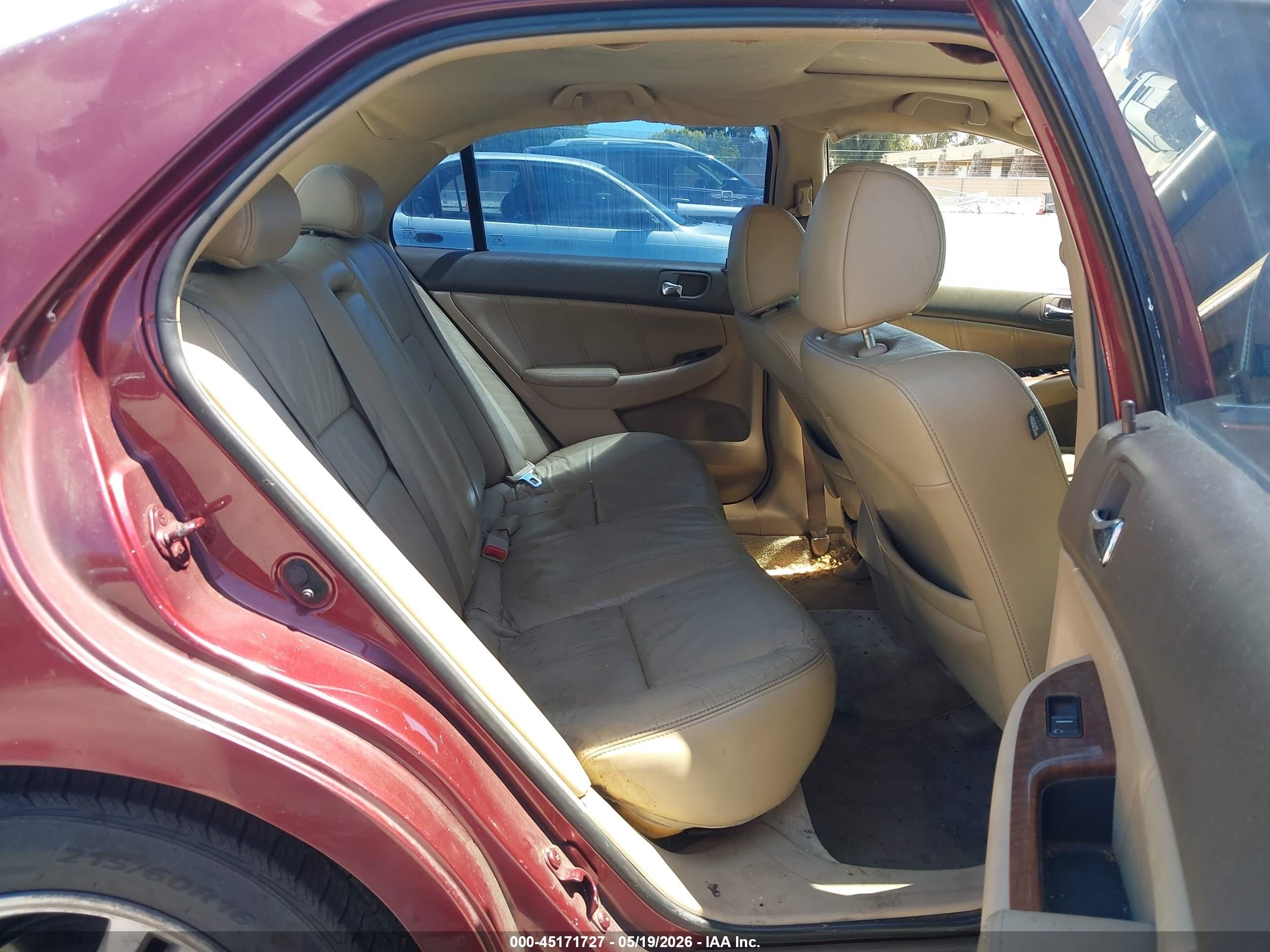 2006 Honda Accord 2.4 Ex Burgundy vin: 1HGCM56856A038422