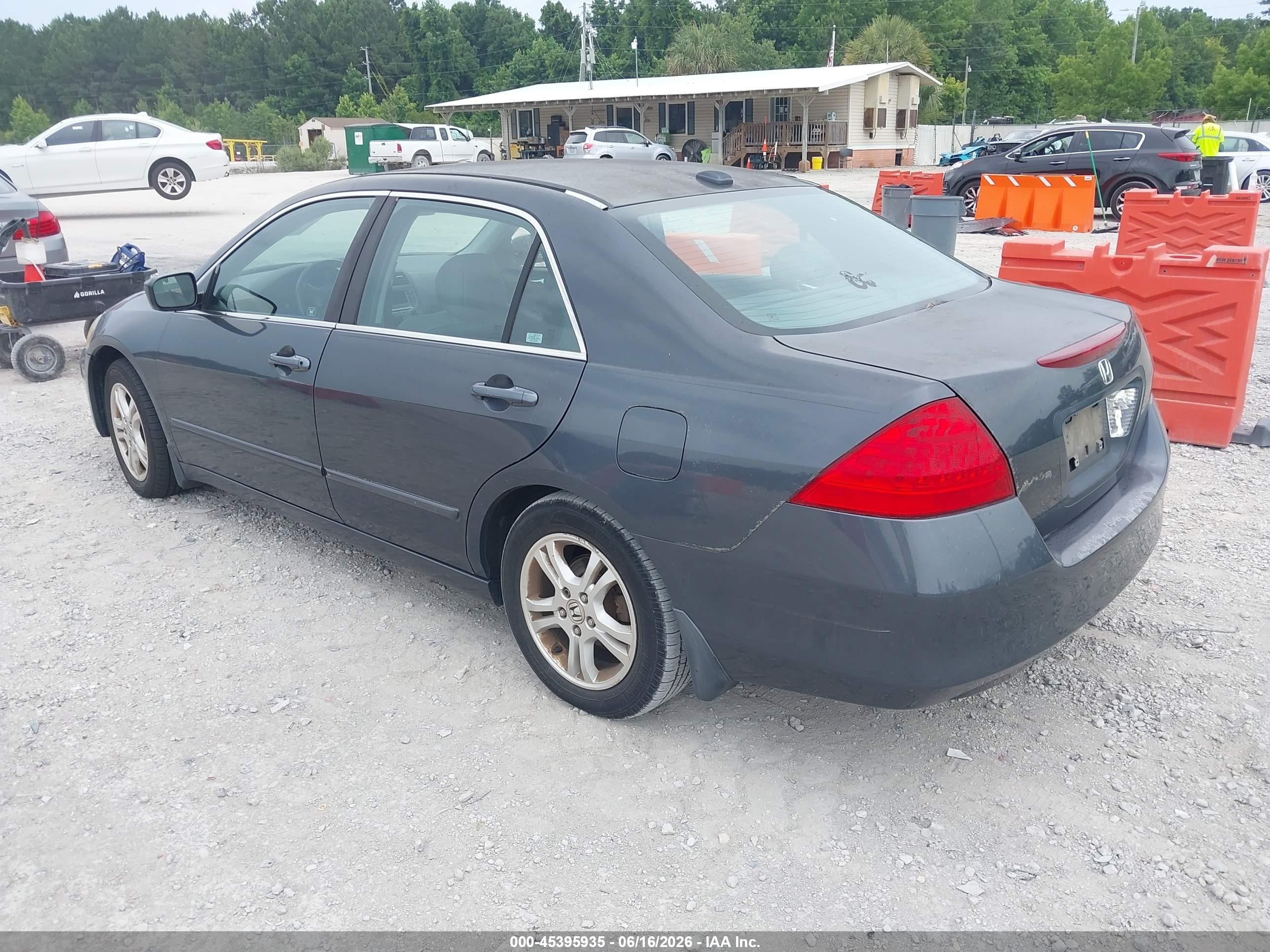 2006 Honda Accord 2.4 Ex Gray vin: 1HGCM56856A043314
