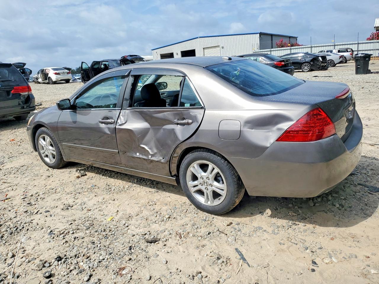 2006 Honda Accord Ex Gray vin: 1HGCM56856A096417