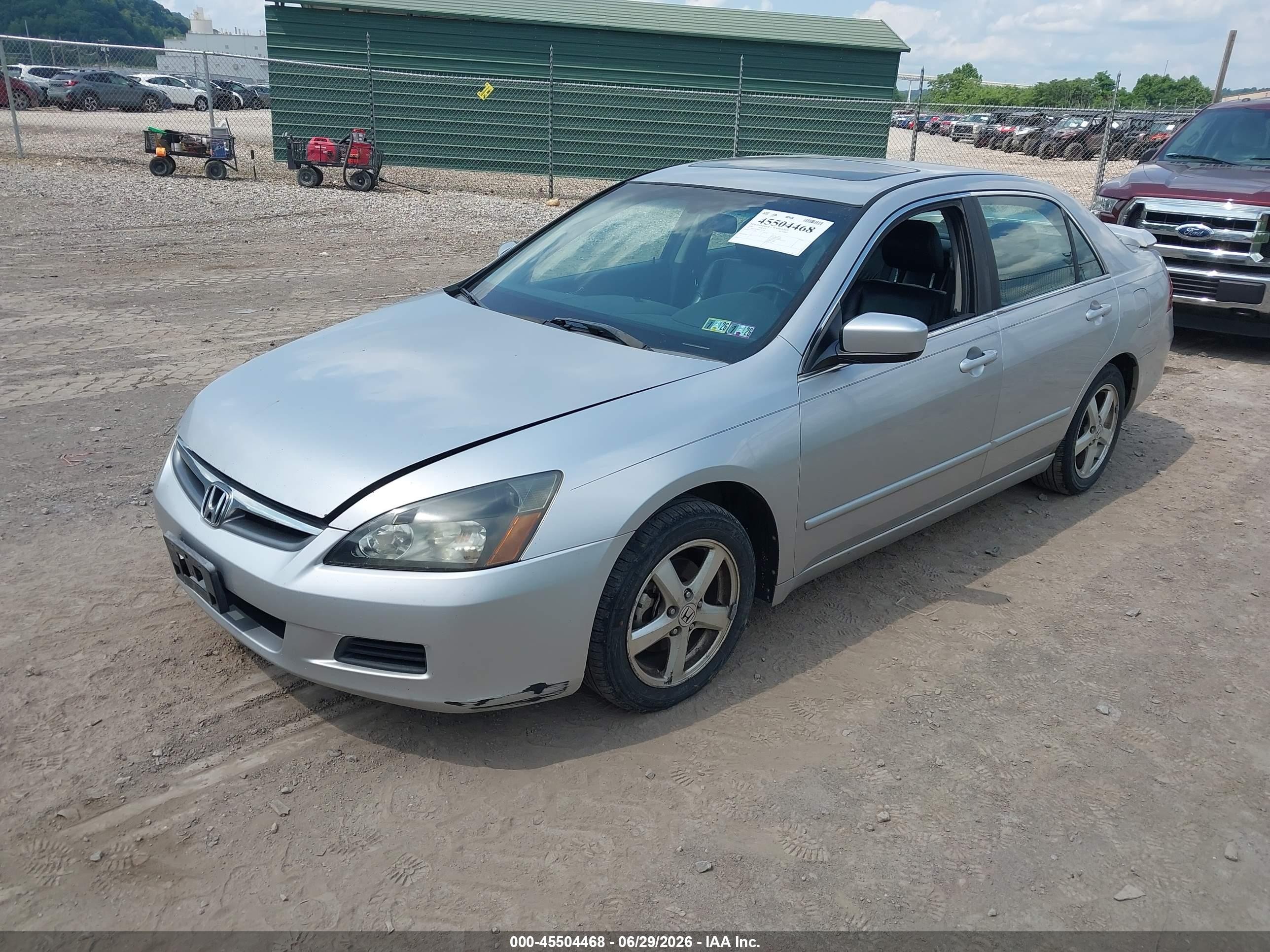 2006 Honda Accord 2.4 Ex Silver vin: 1HGCM56856A111126