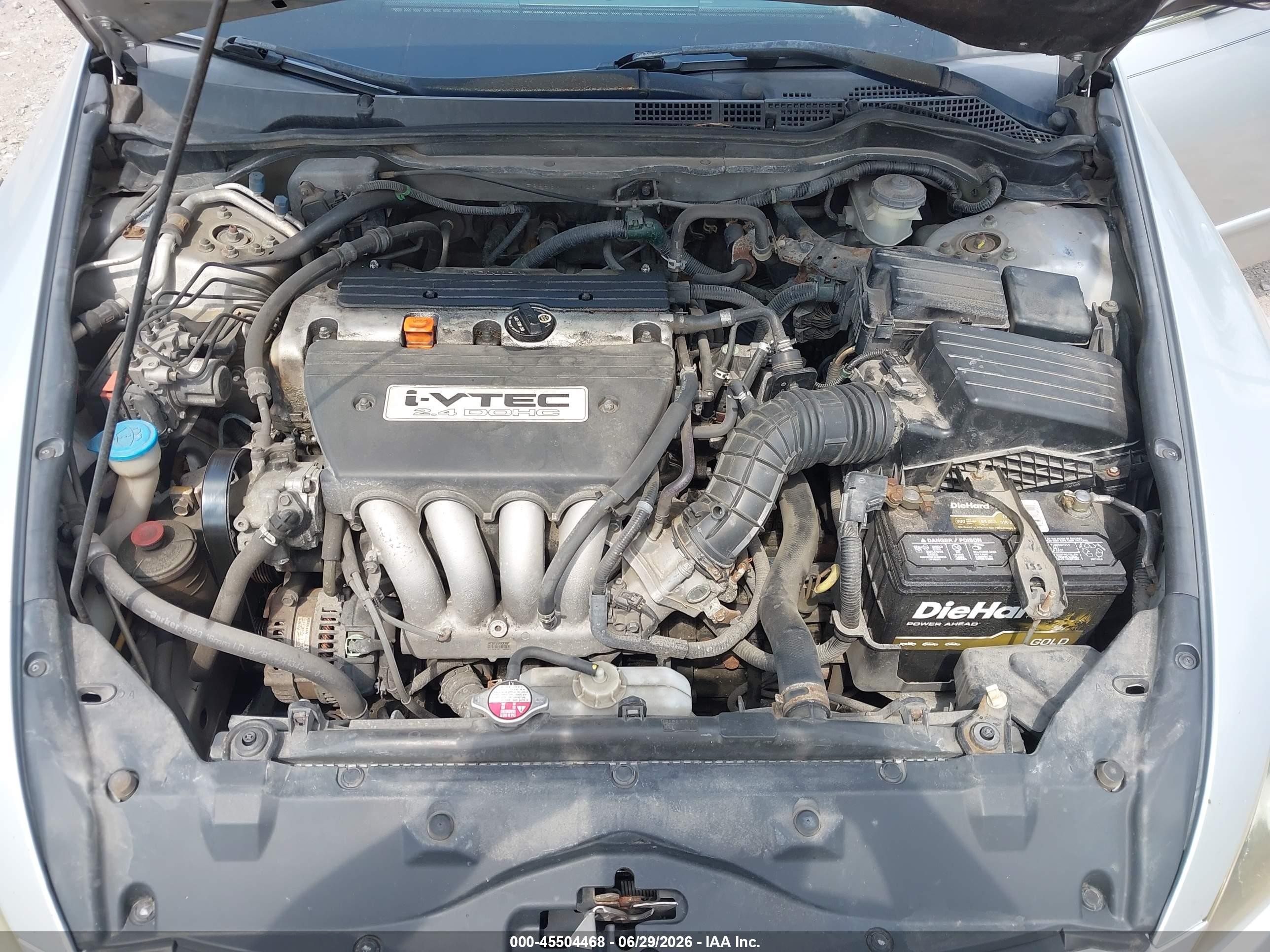 2006 Honda Accord 2.4 Ex Silver vin: 1HGCM56856A111126