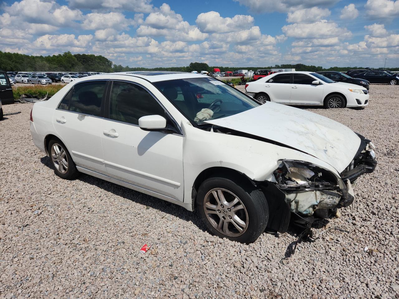 2006 Honda Accord Ex White vin: 1HGCM56856A119436
