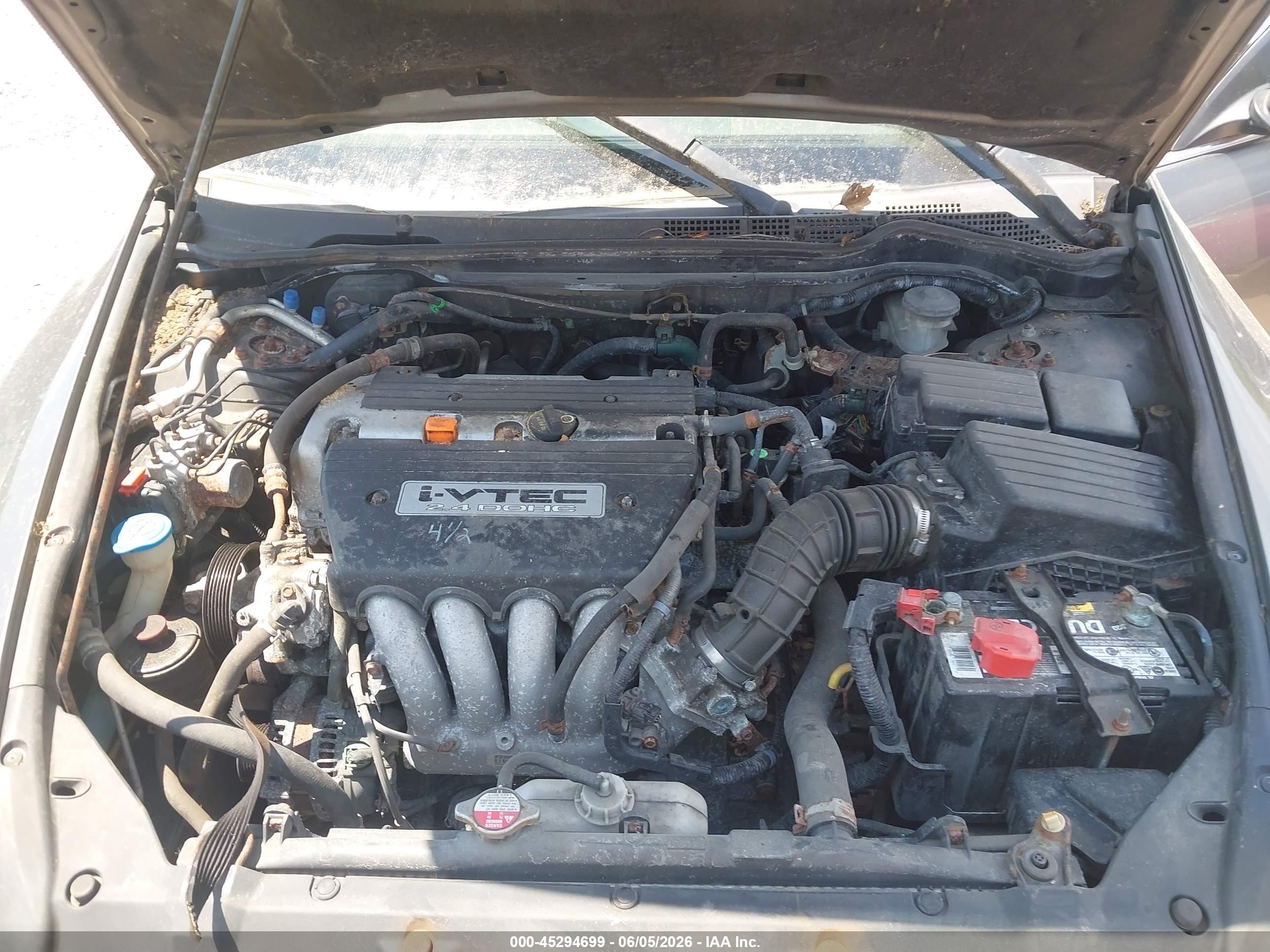 2006 Honda Accord 2.4 Ex Gray vin: 1HGCM56856A127875