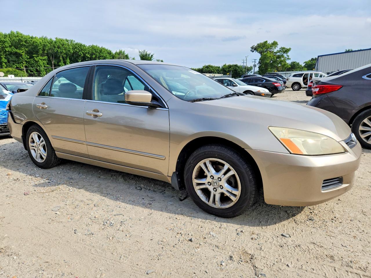2006 Honda Accord Ex Tan vin: 1HGCM56856A139721