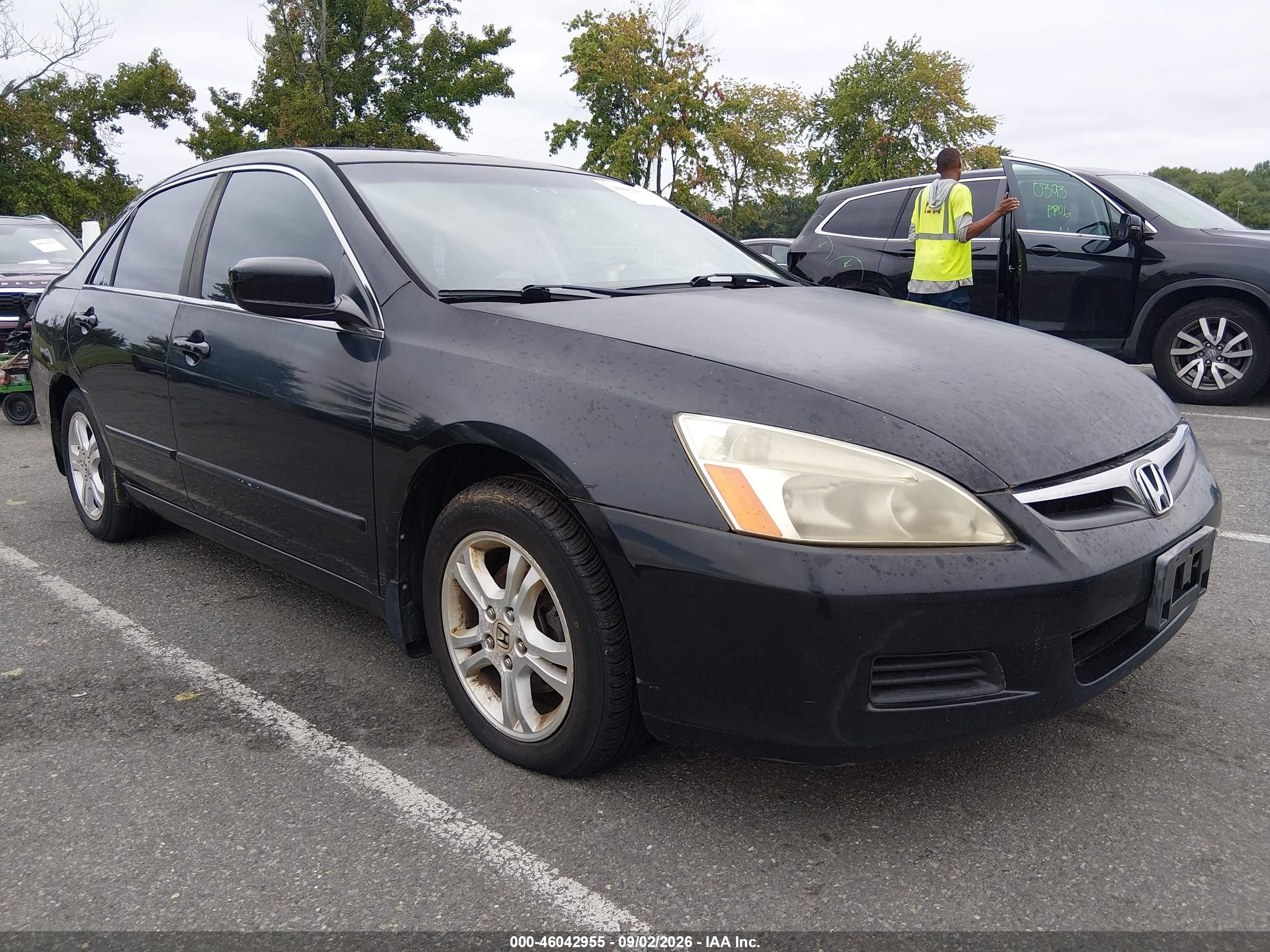 2007 Honda Accord 2.4 Ex Черный vin: 1HGCM56857A003994