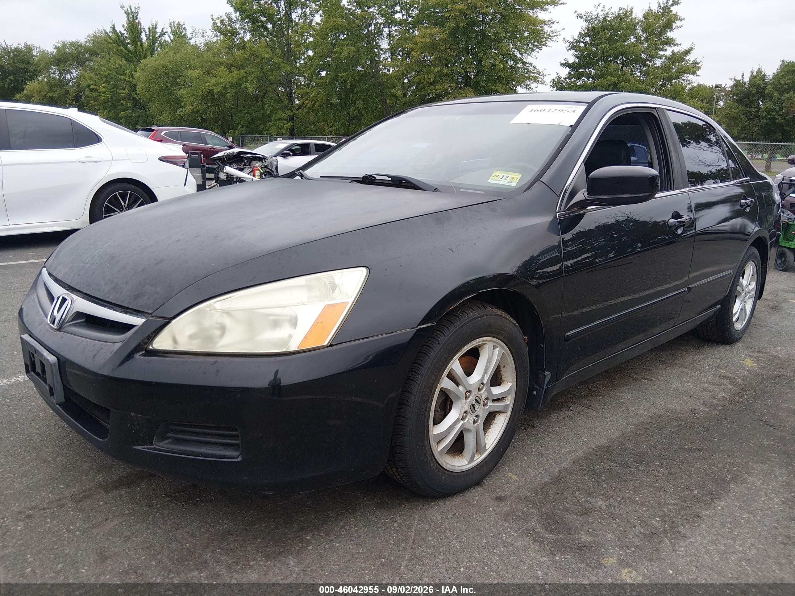 2007 Honda Accord 2.4 Ex Черный vin: 1HGCM56857A003994