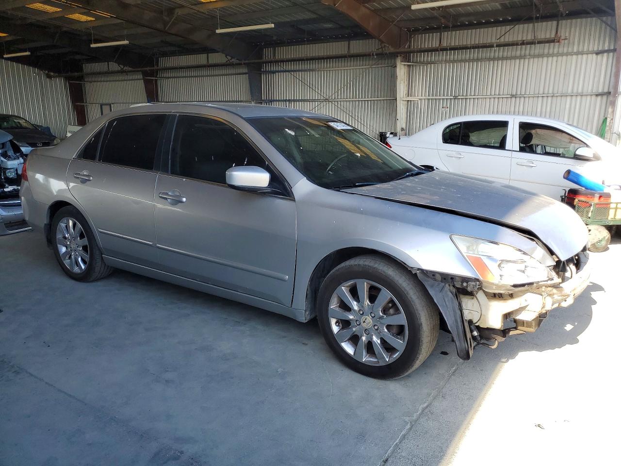 2007 Honda Accord Ex Silver vin: 1HGCM56857A016454