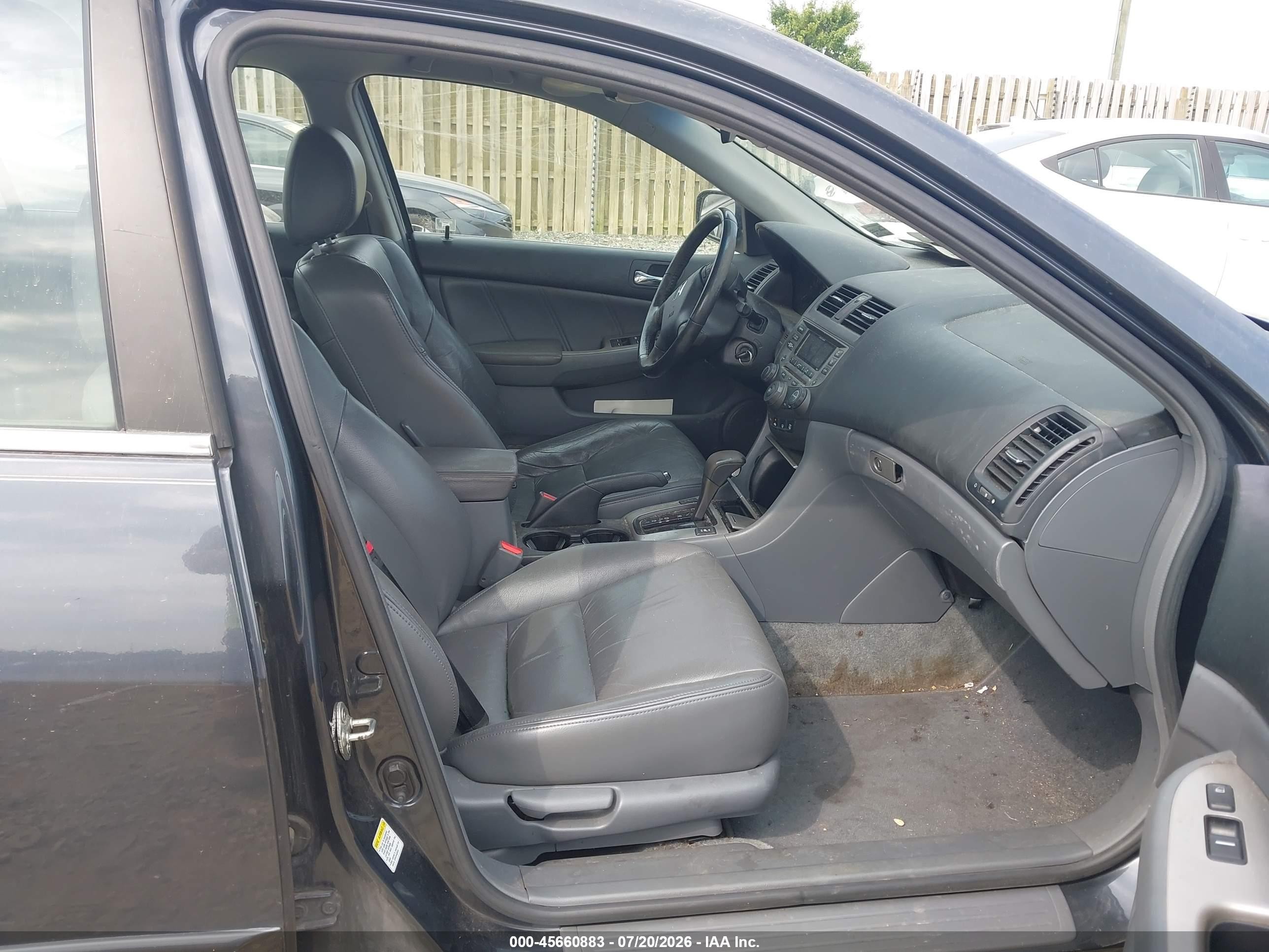 2007 Honda Accord 2.4 Ex Gray vin: 1HGCM56857A043587