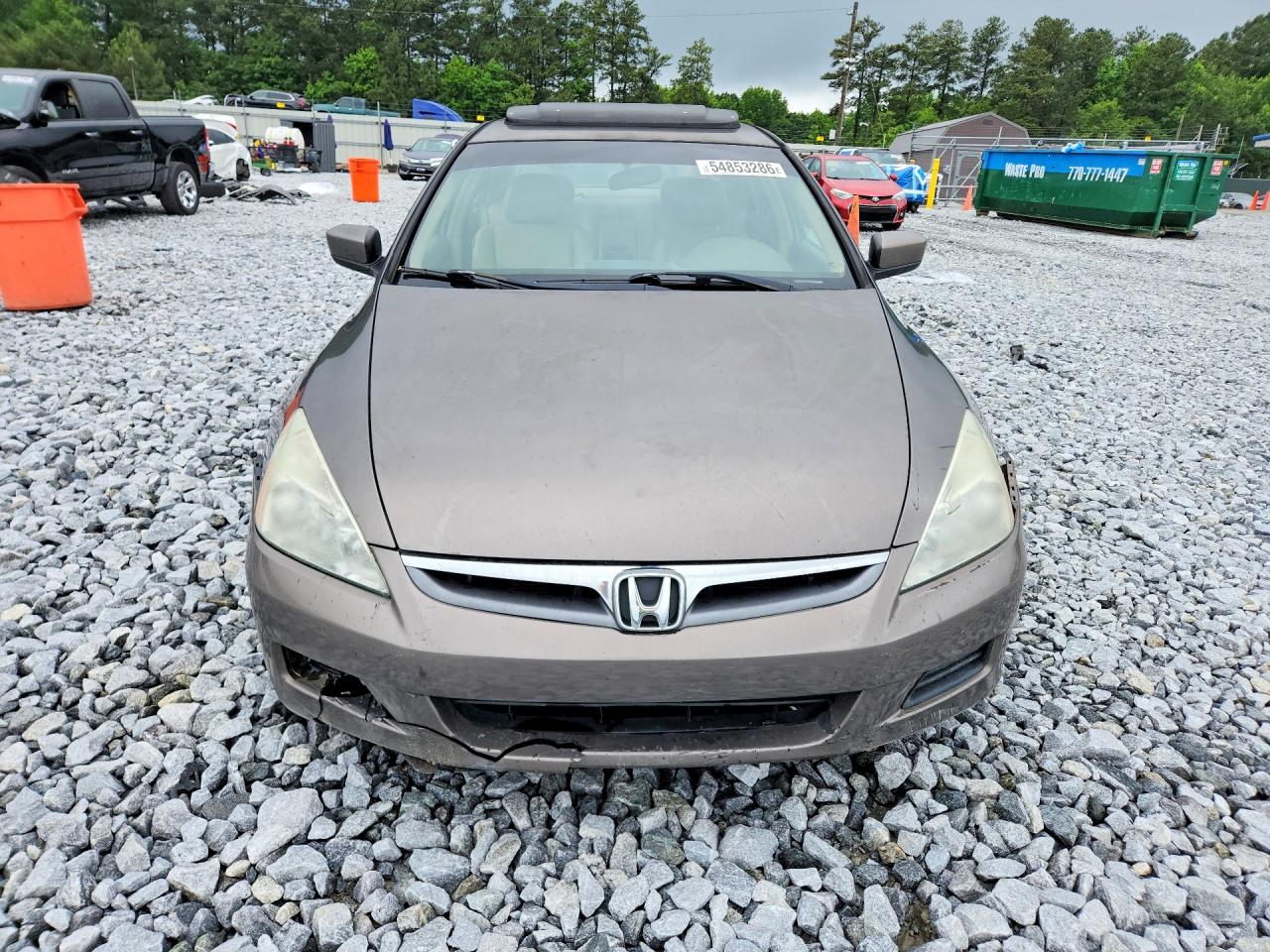2007 Honda Accord Ex Tan vin: 1HGCM56857A048725