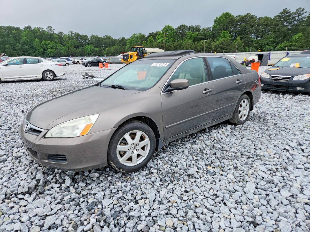 2007 Honda Accord Ex Tan vin: 1HGCM56857A048725