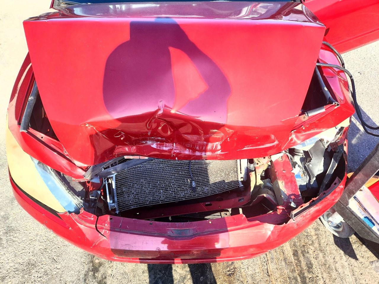 2007 Honda Accord Ex Red vin: 1HGCM56857A070983